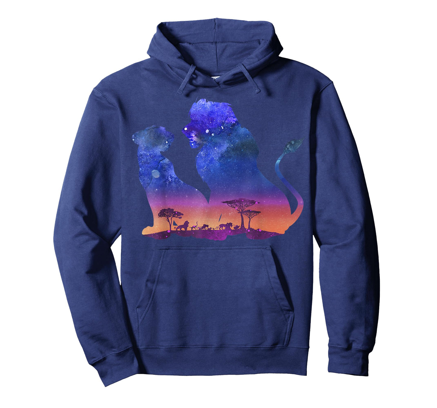 Disney The Lion King Simba And Nala Silhouette Fill T-Shirt