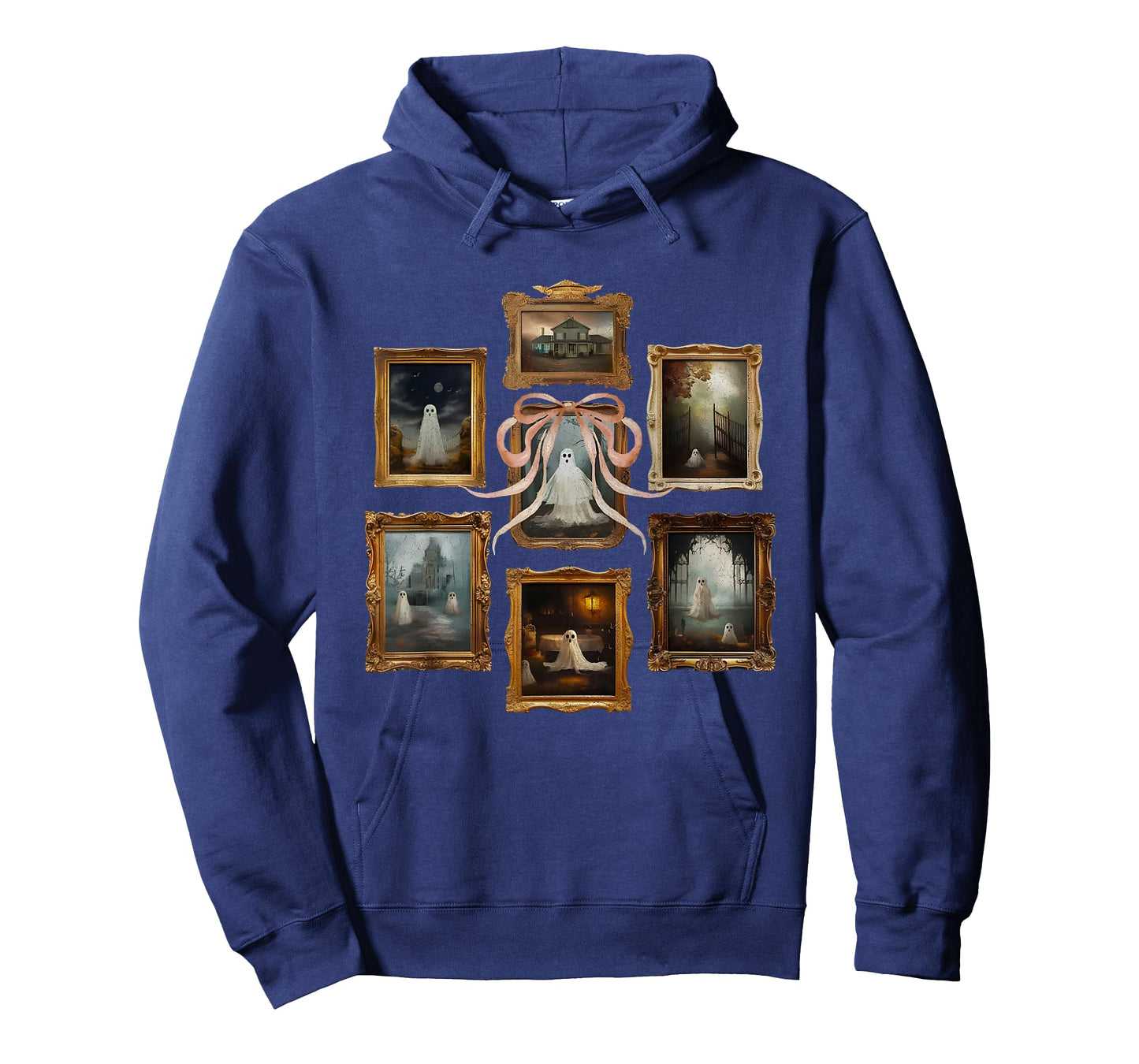 Halloween Ghost Picture Frame Haunted Heirlooms T-Shirt