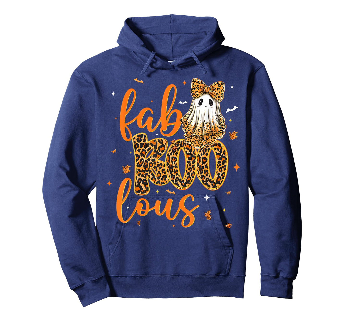 Fab Boo Lous Funny Leopard Cute Coquette Bow Ghost Halloween T-Shirt