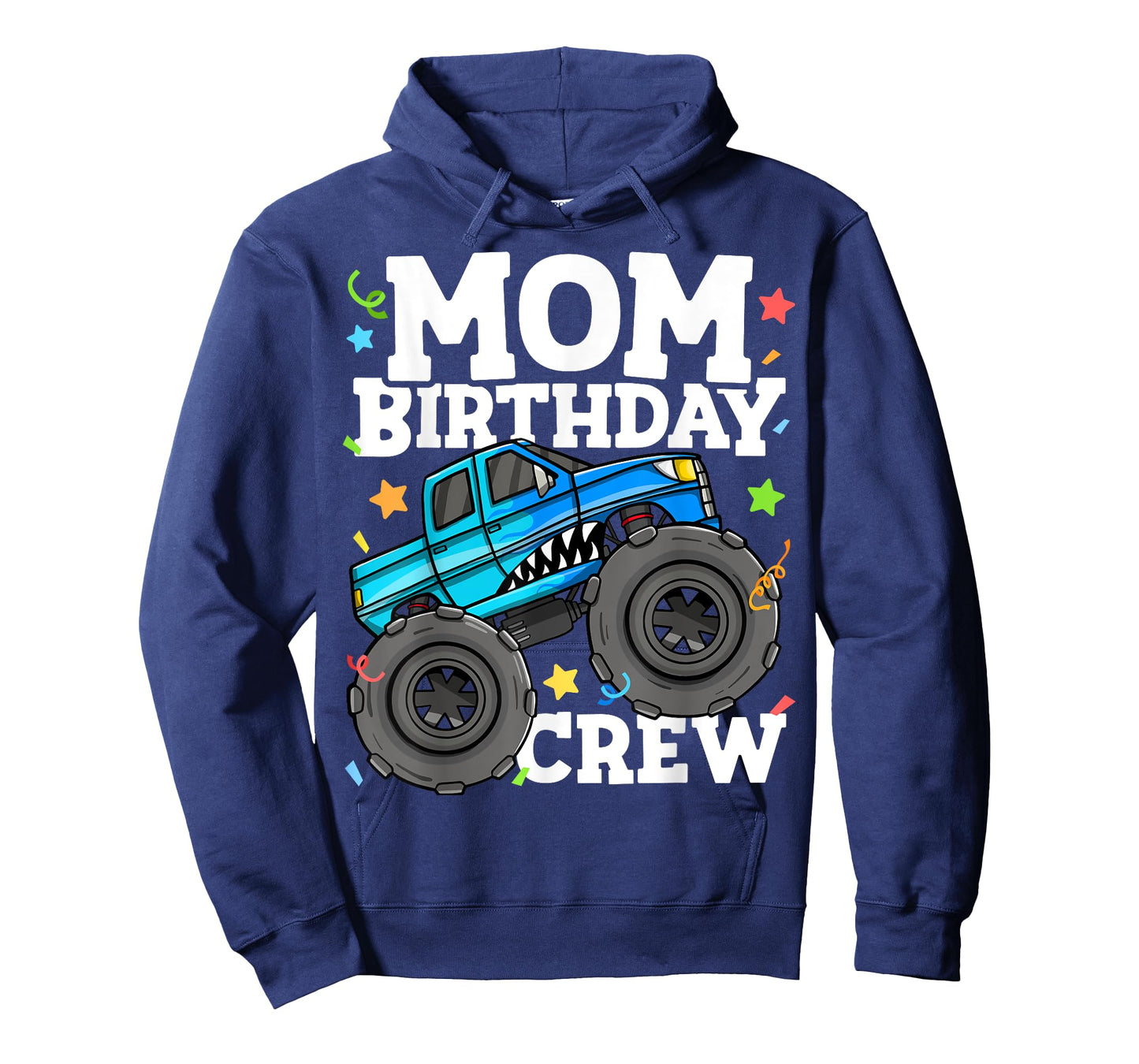 Mom Birthday Crew Monster Truck Theme Party Mommy Mama T-Shirt