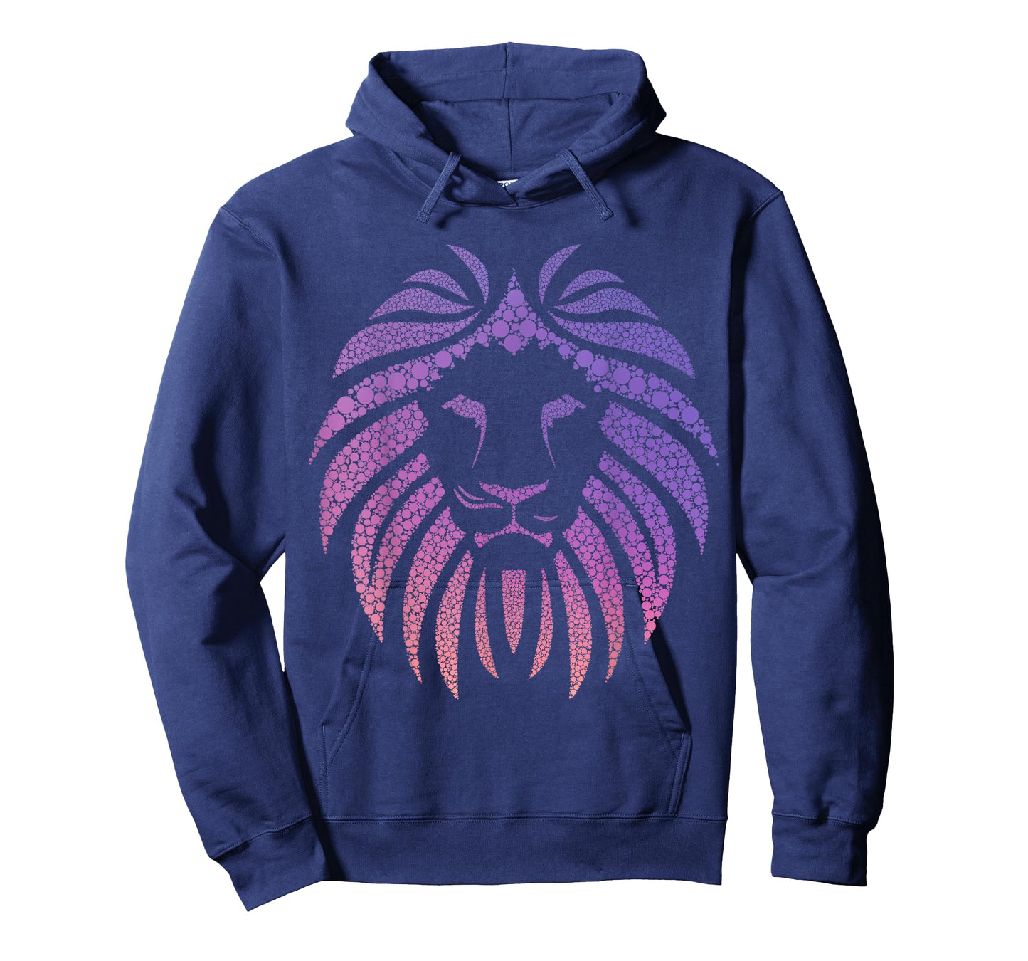 Lion Face Head Mane Gradient Pink and Purple Cat T-Shirt