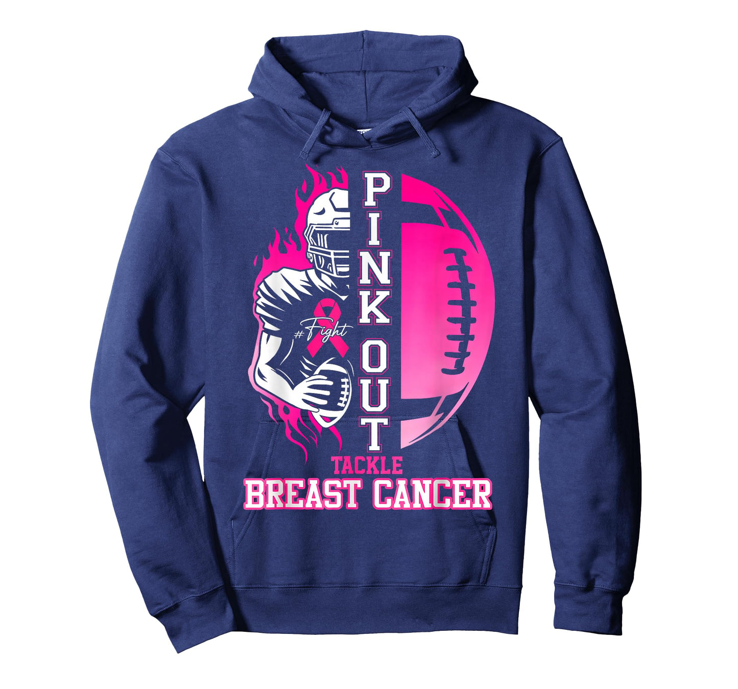 Tackle Breast Cancer Awareness Pink Out American Football T-Shirt