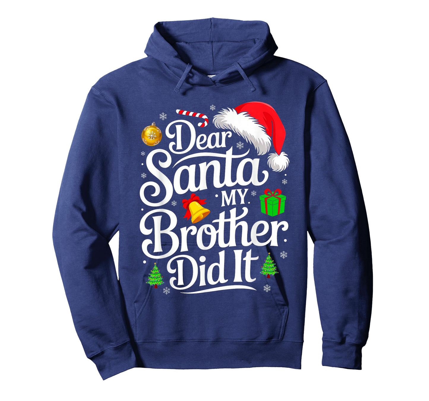Dear Santa My Brother Did It Funny Christmas Matching Family T-Shirt