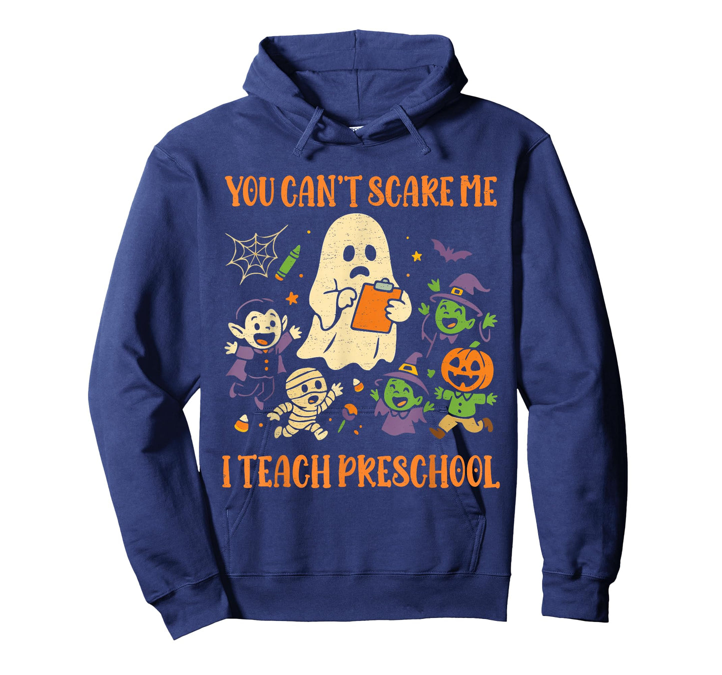 You Can't Scare Me I Teach Preschool Teacher Halloween Ghost T-Shirt