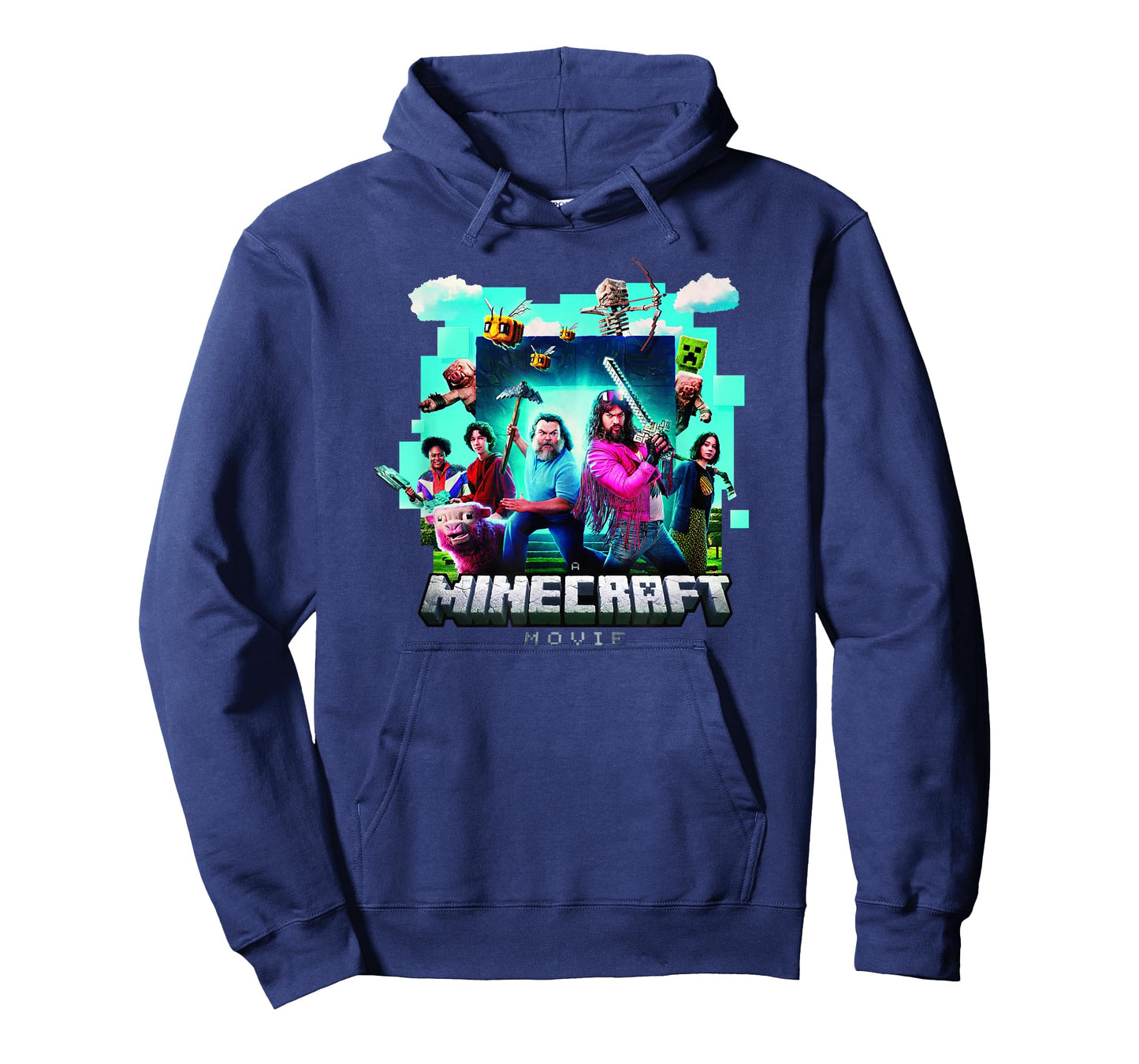 A Minecraft Movie Adventure Gang Main Characters Group Shot T-Shirt