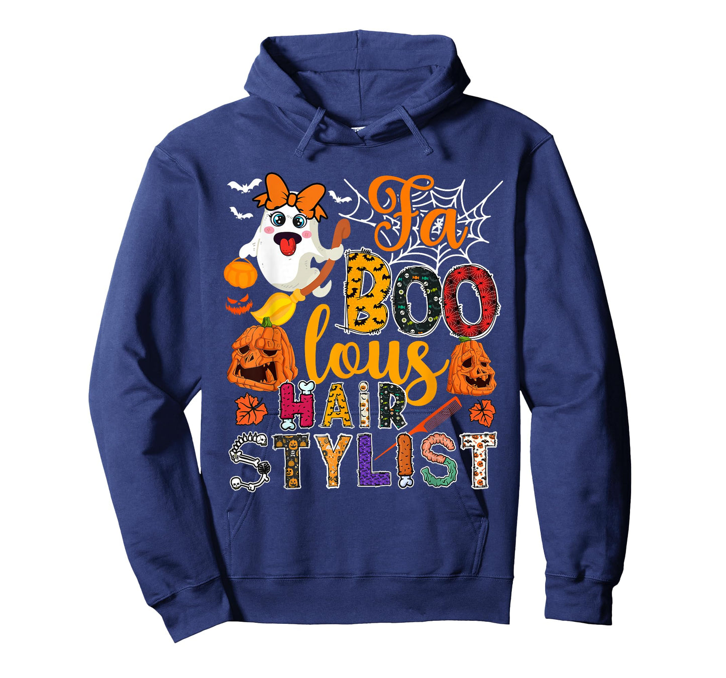 Fa Boo-Lous Hair Stylist Halloween Boo Ghosts Scary Pumpkins T-Shirt