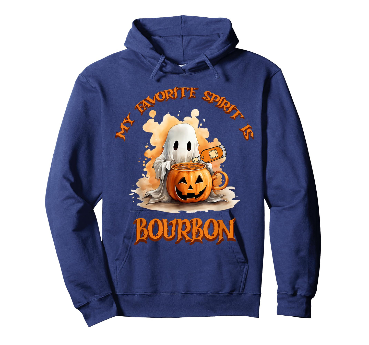 Bourbon My Favorite Spirit Is Bourbon Happy Halloween Boo T-Shirt