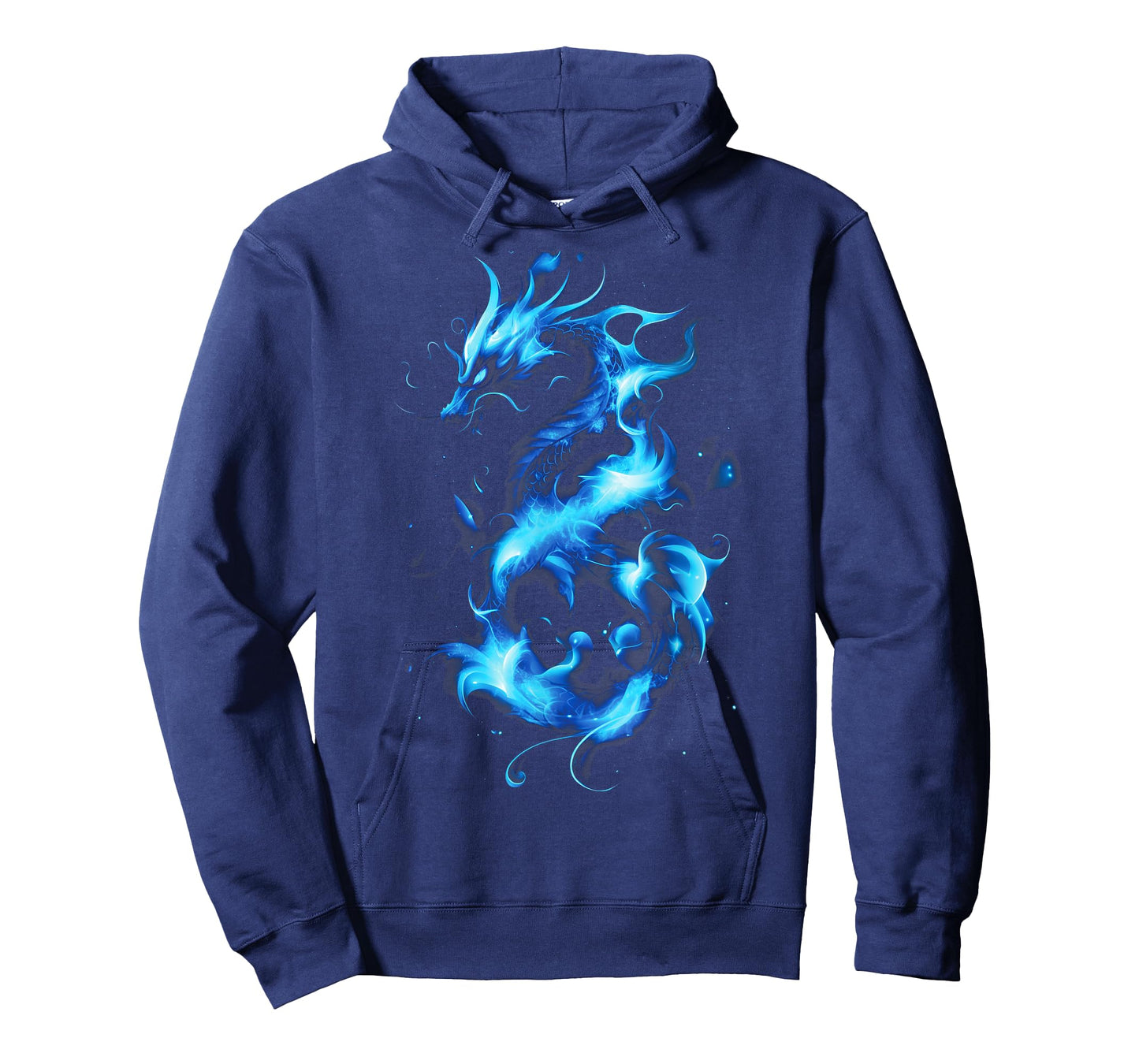 Blue Flames Dragon Fantasy art Mythical creature T-Shirt