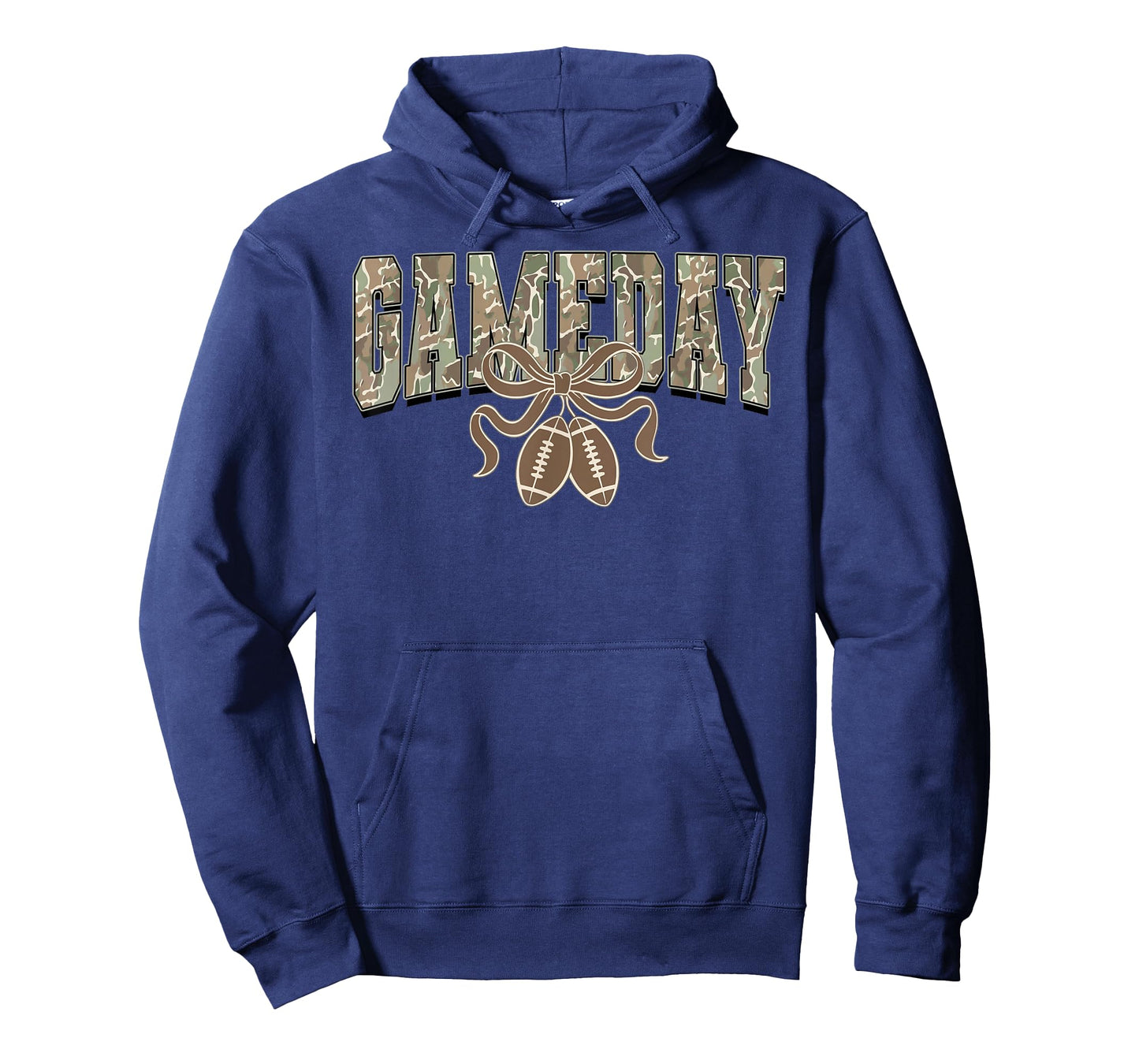 Football Gameday Game Day Camo Flag Patriotic USA Camouflage T-Shirt