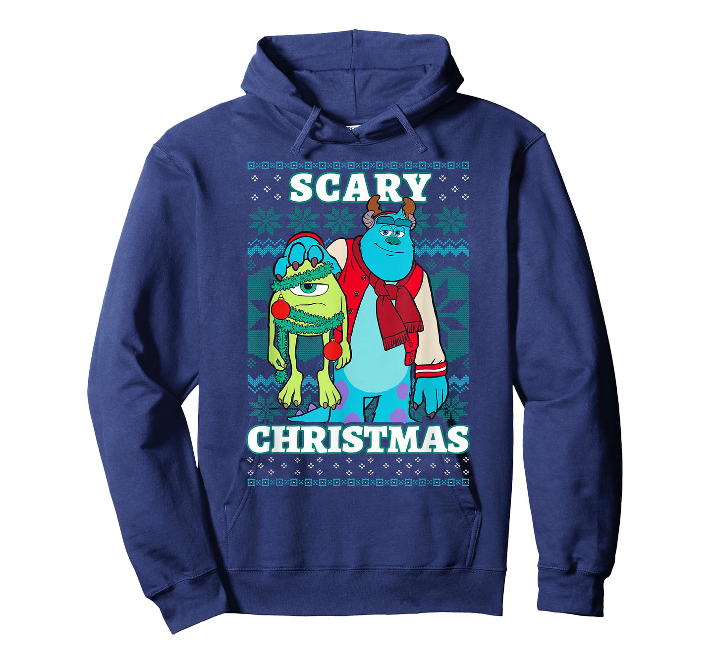 Disney Pixar Monsters Inc. Christmas Scary Ugly Sweater T-Shirt