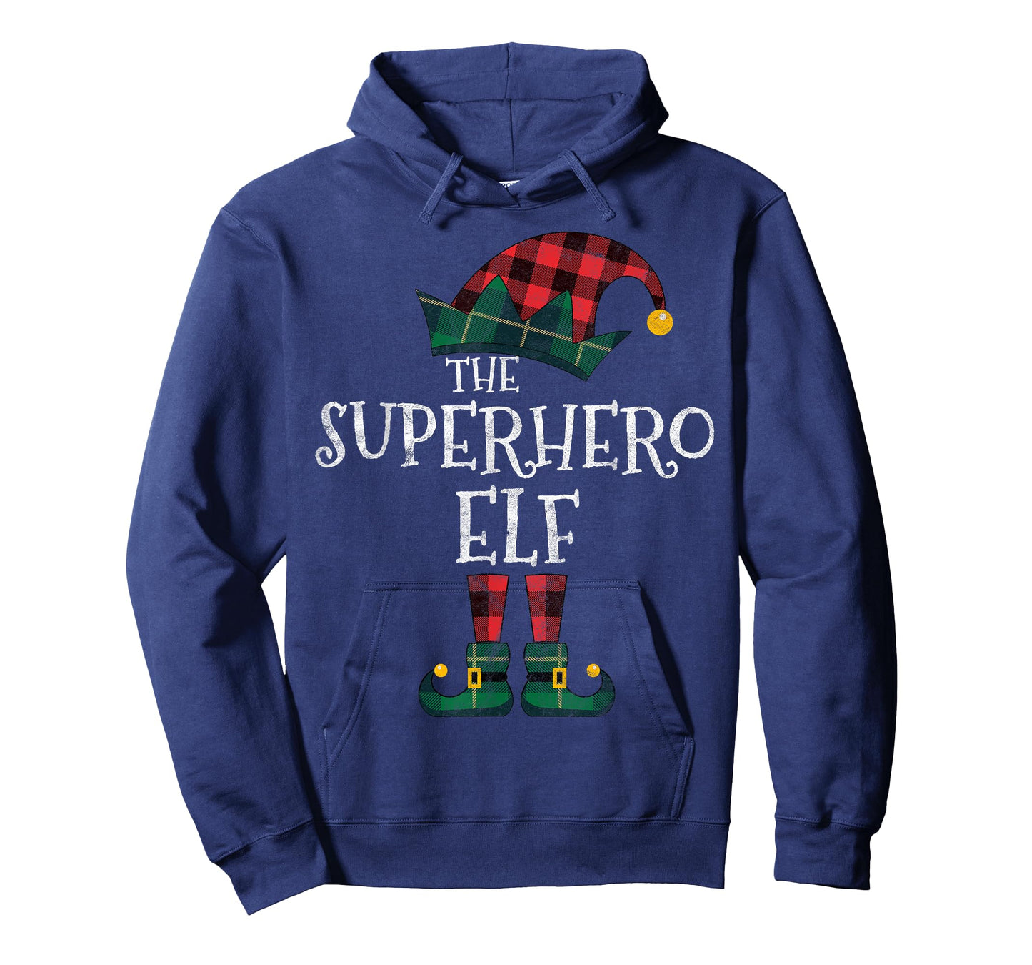 The Superhero Elf Matching Family Group Gift Funny Christmas T-Shirt