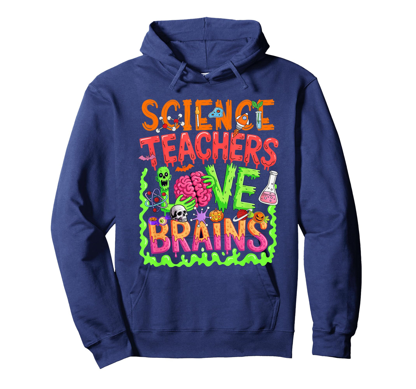 Science Teachers Funny Brains Lover Halloween Cosplay Zombie T-Shirt