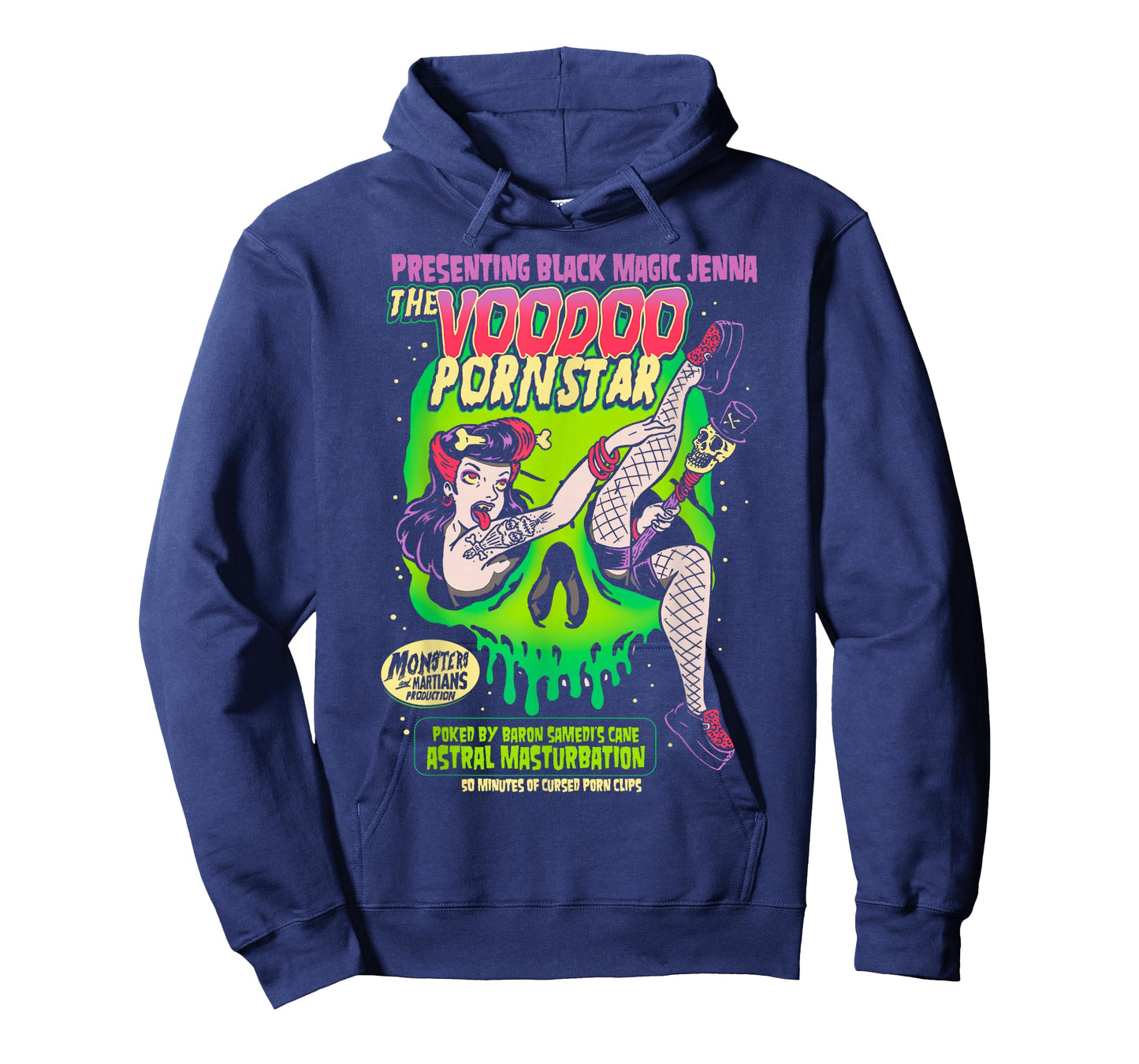 Horror Art - Voodoo Porn Star - Psychobilly Punk Art T-Shirt