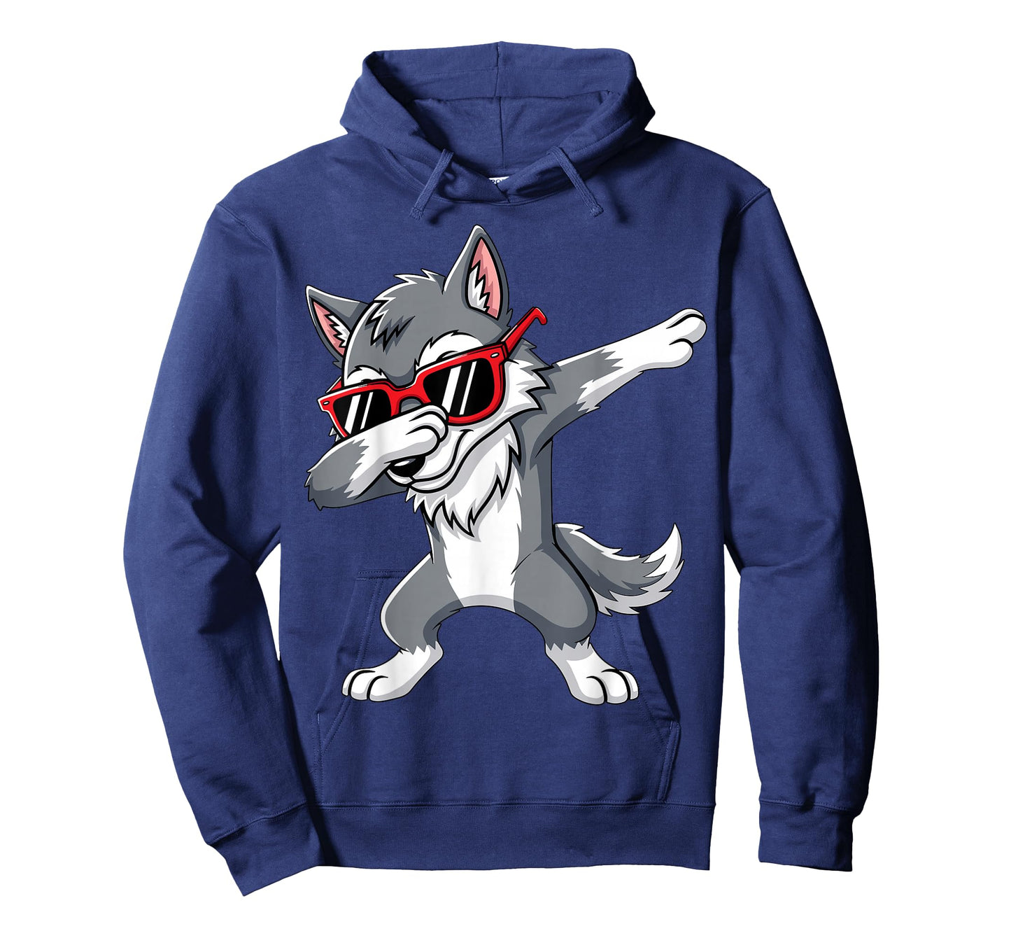 Dabbing Wolf with Sunglasses Wolves Animal T-Shirt
