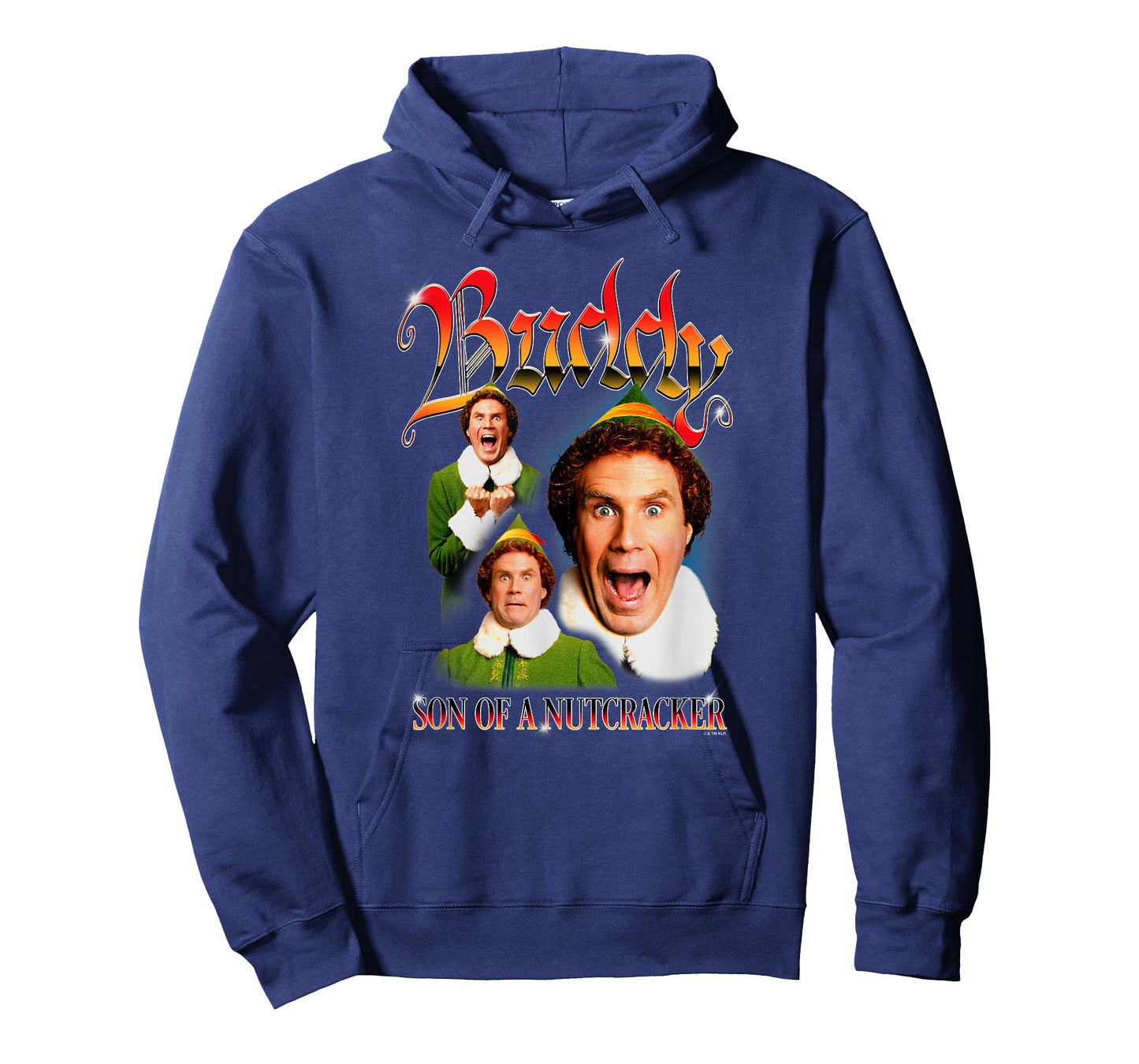 Elf Christmas Buddy Son of A Nutcracker Y2K Style Portrait T-Shirt