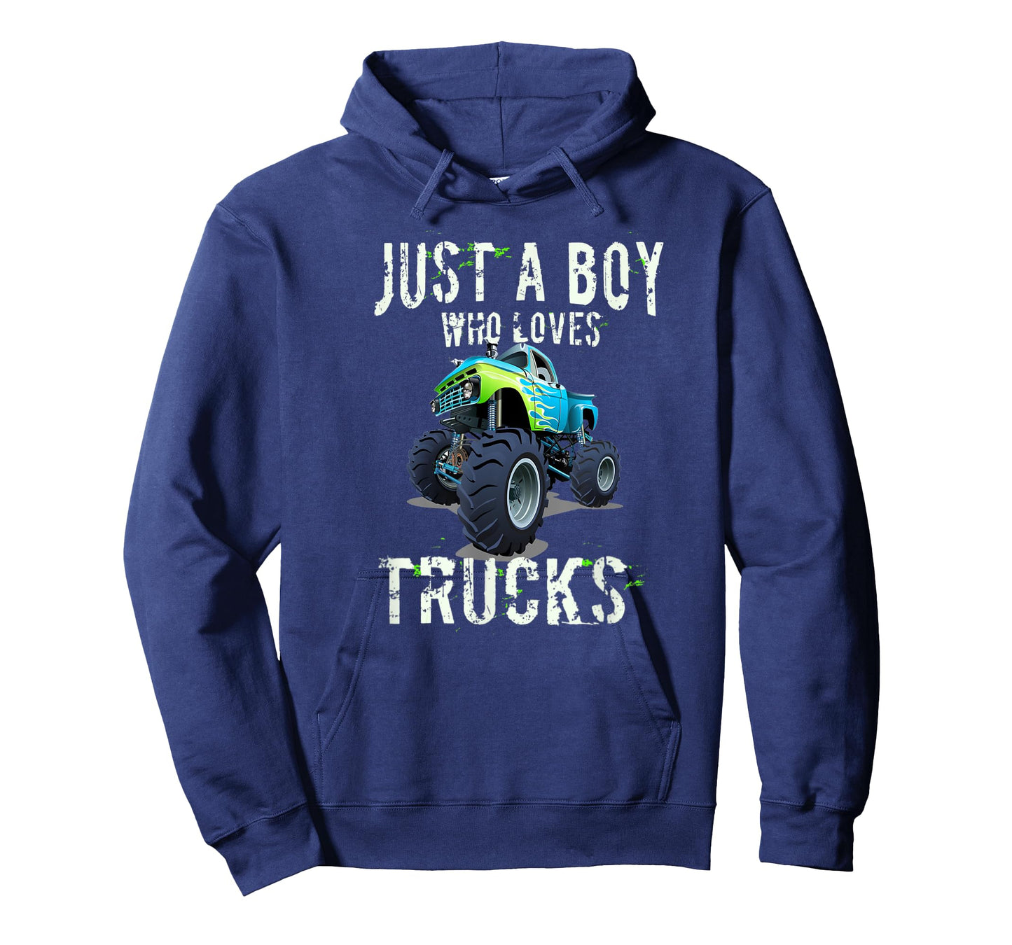 Kids Monster Truck T Shirt Gift Just a Boy Who Loves Trucks