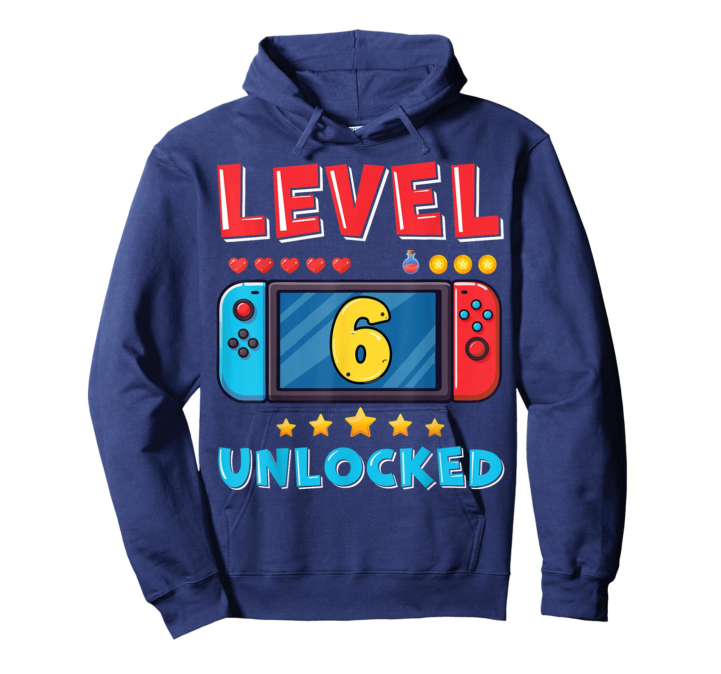 6 Year Old Bday Decorations Son Gamer Boy 6yr 6th Birthday T-Shirt