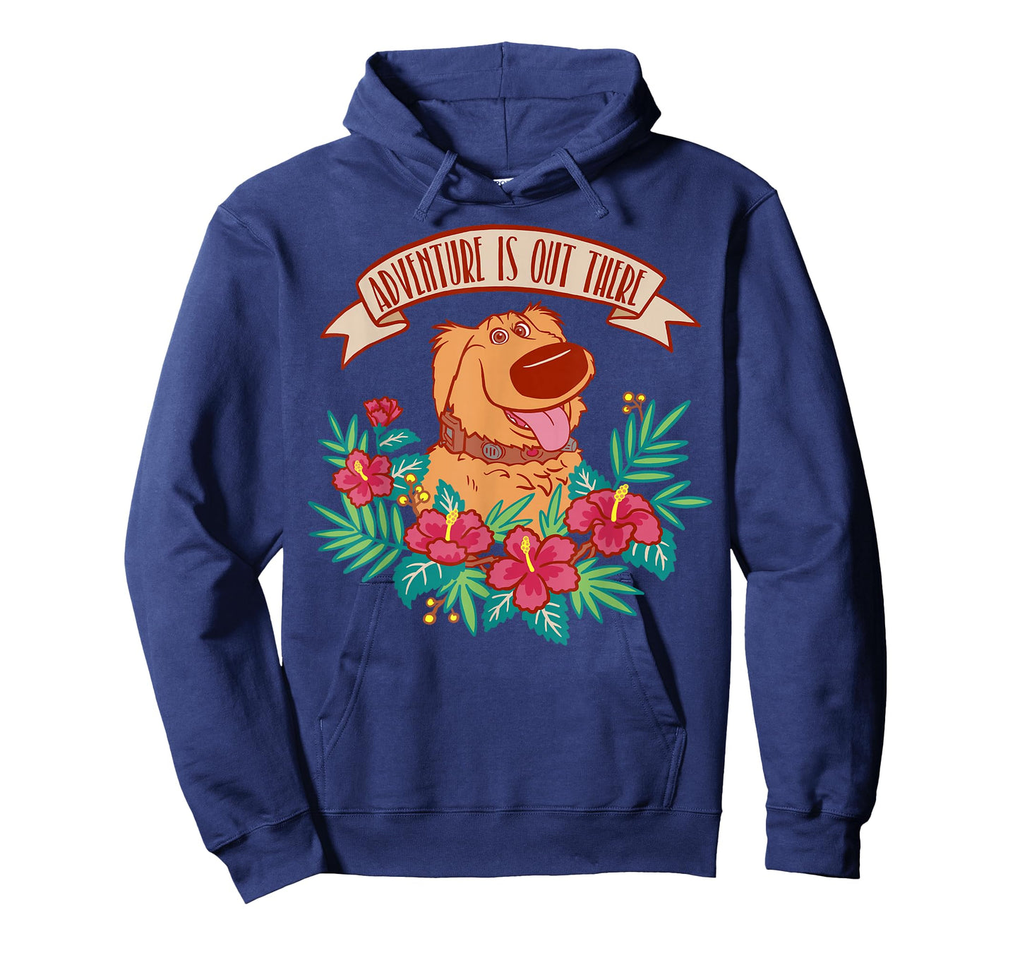 Disney Pixar Up Dug Adventure is Out There Floral T-Shirt Small