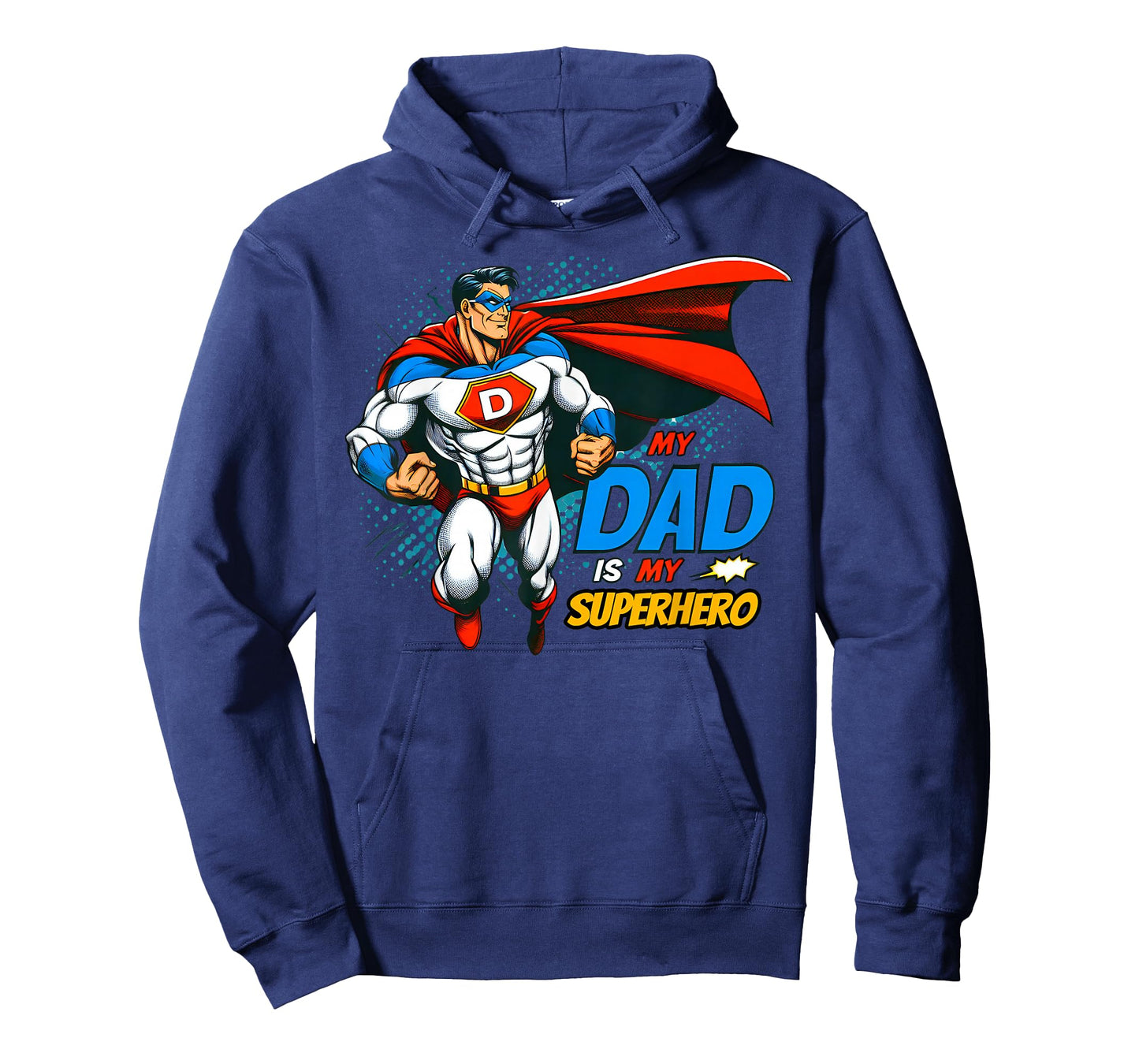 My Dad Is My Superhero Kids Cool Father's Day Comic Lover T-Shirt