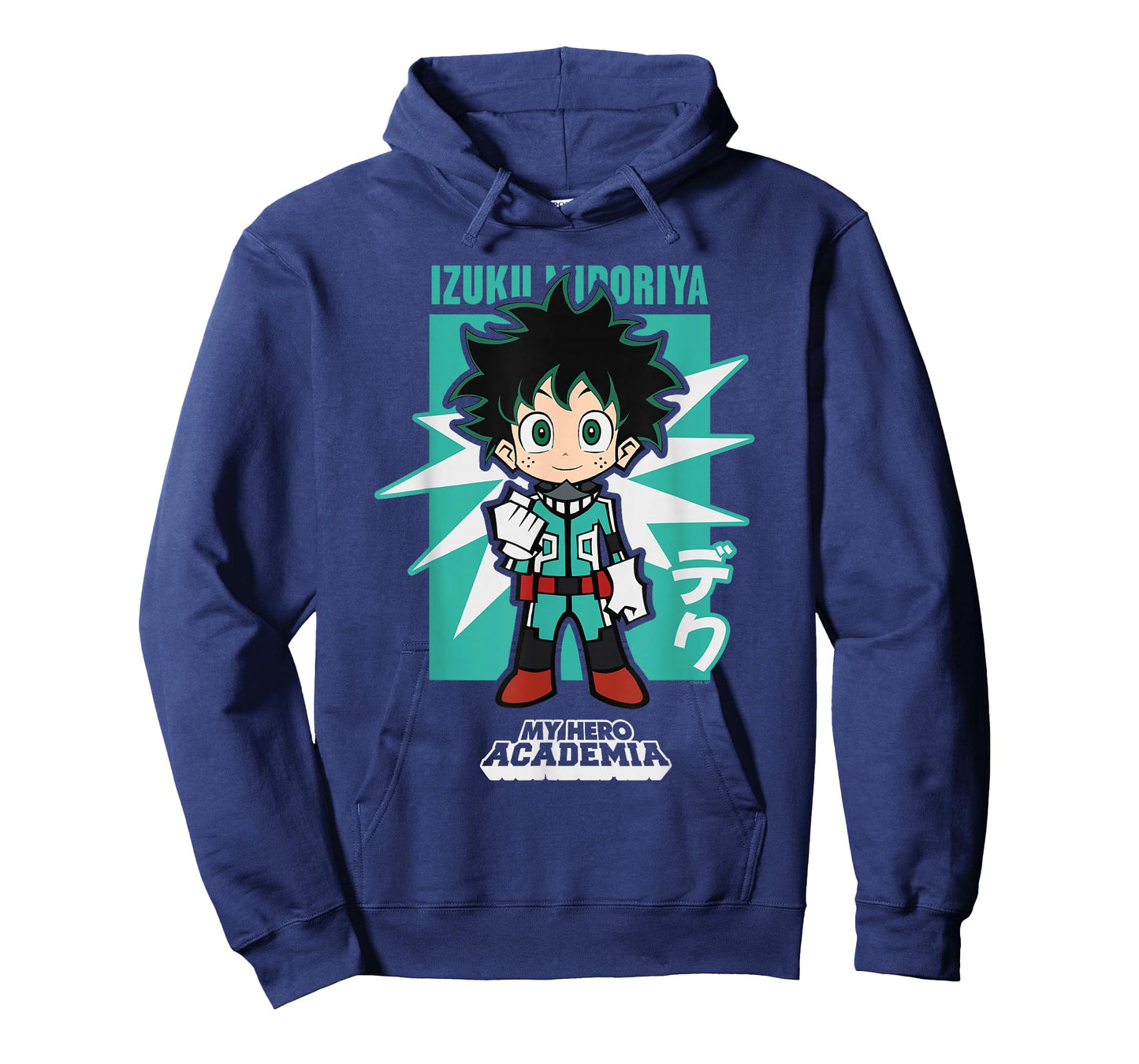 My Hero Academia Chibi Deku Kanji and Starburst Anime T-Shirt
