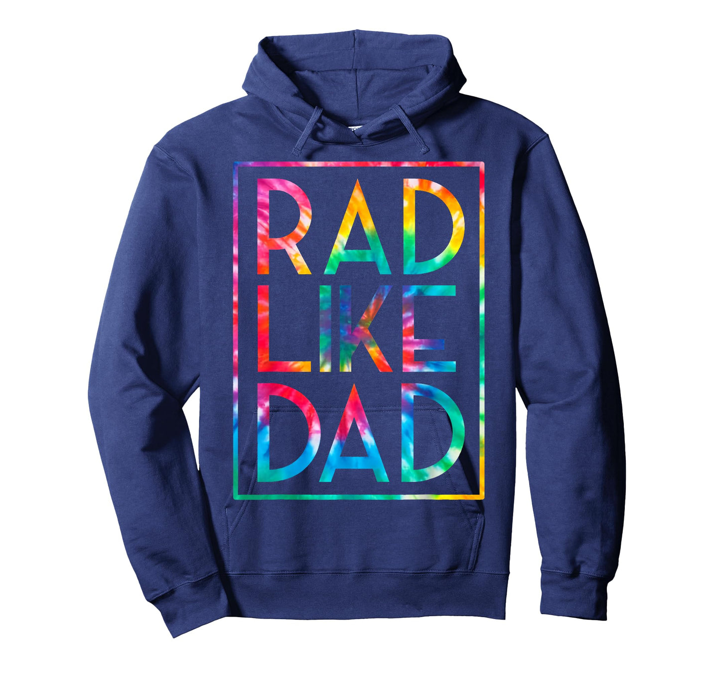 Kids Rad Like Dad Tie Dye Funny Fathers Day Toddler Boy Girl T-Shirt