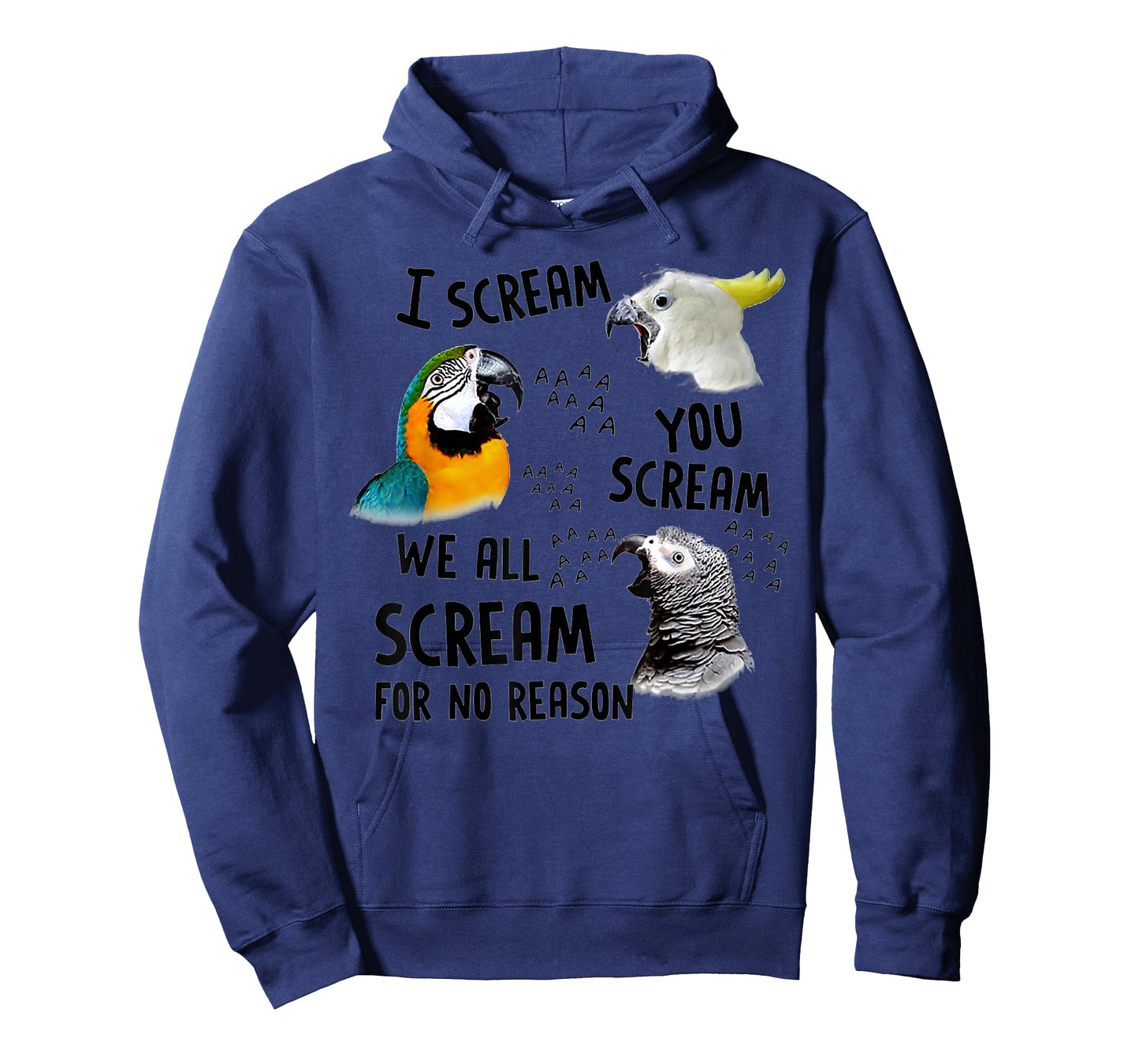 I Scream You Scream Funny Parrot T-Shirt