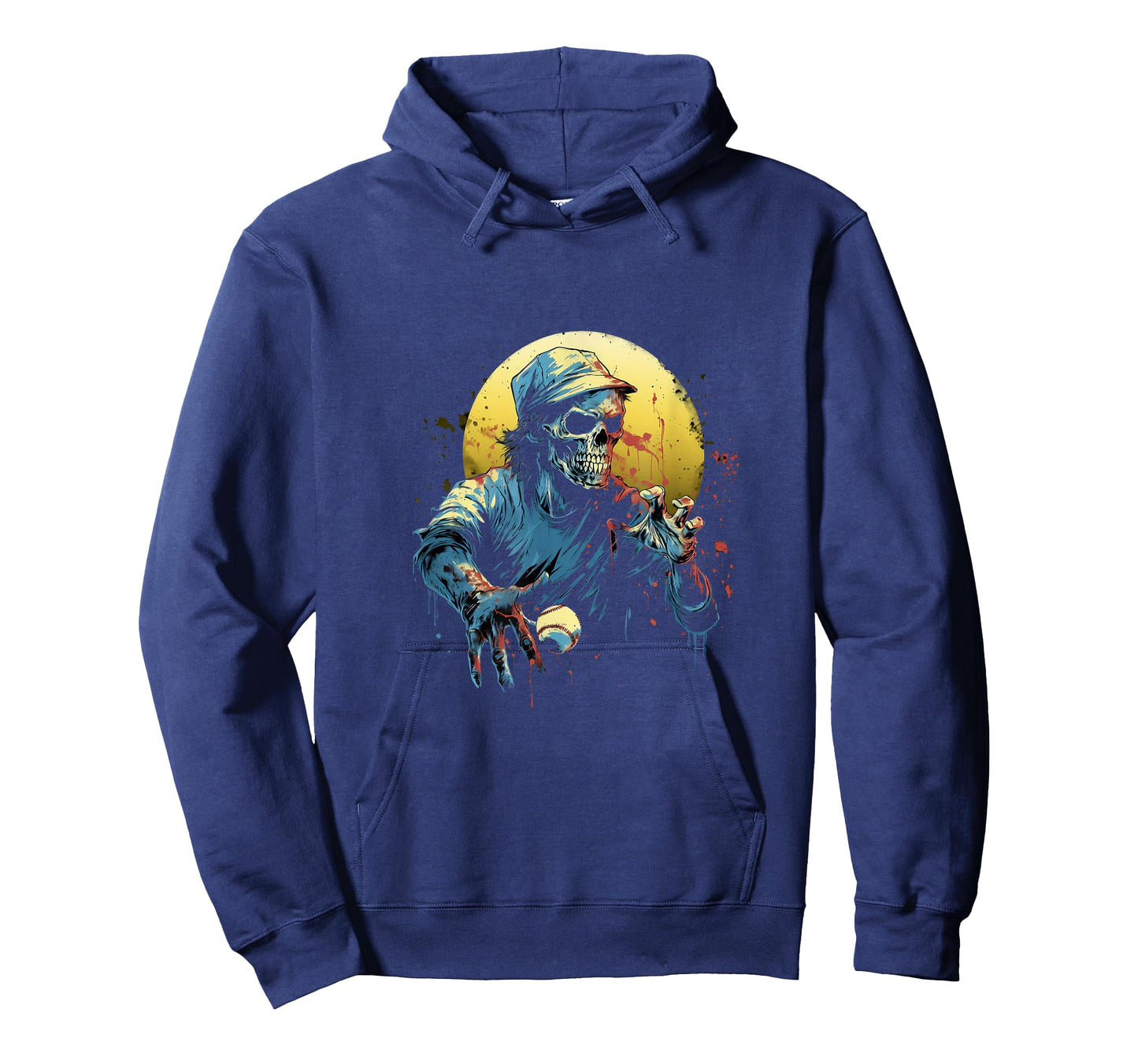 Zombie Playing Baseball Halloween Baseball Player T-Shirt