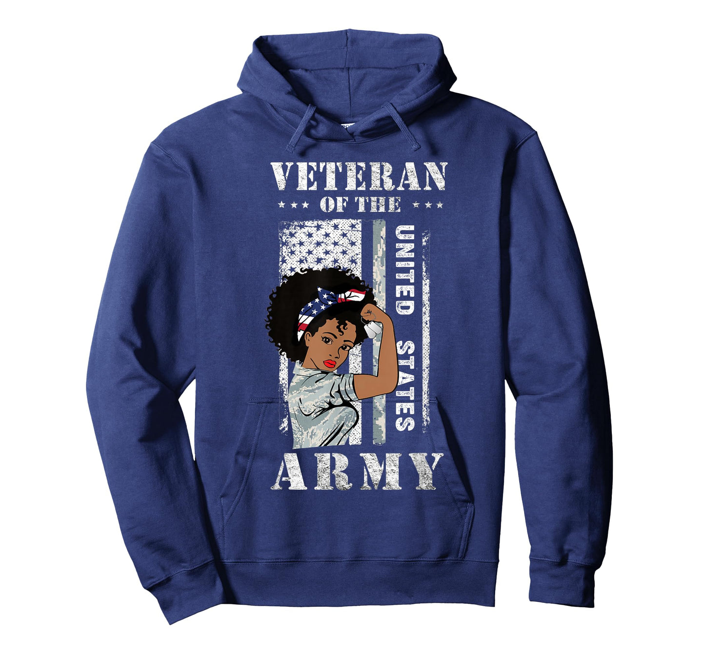Veteran of The US Army, Proud Black Women Army Veteran T-Shirt