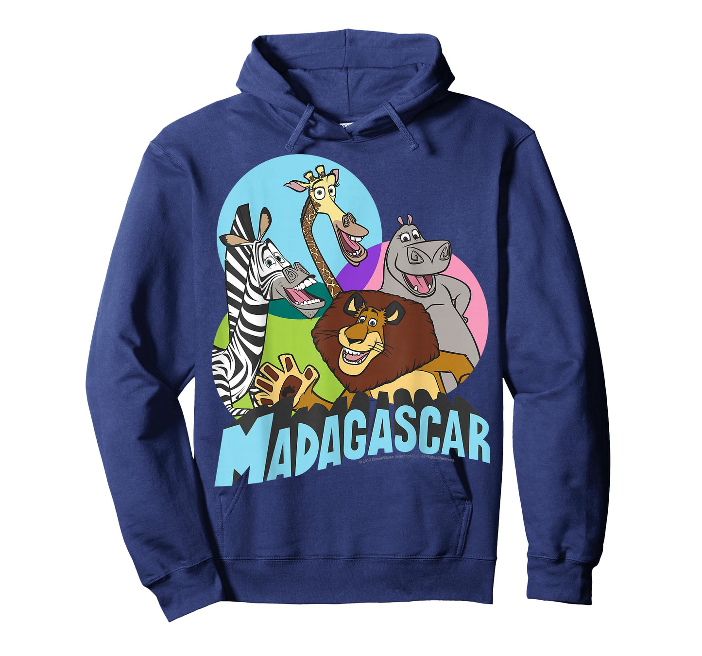 Madagascar Cartoon Group Shot Pop Color Poster T-Shirt