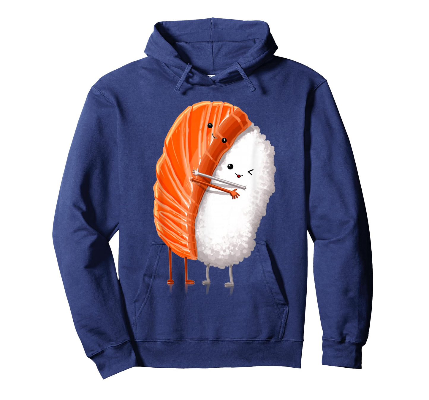 Funny Sushi Hugging Salmon Cute Japanese Sushi Kawaii Food T-Shirt