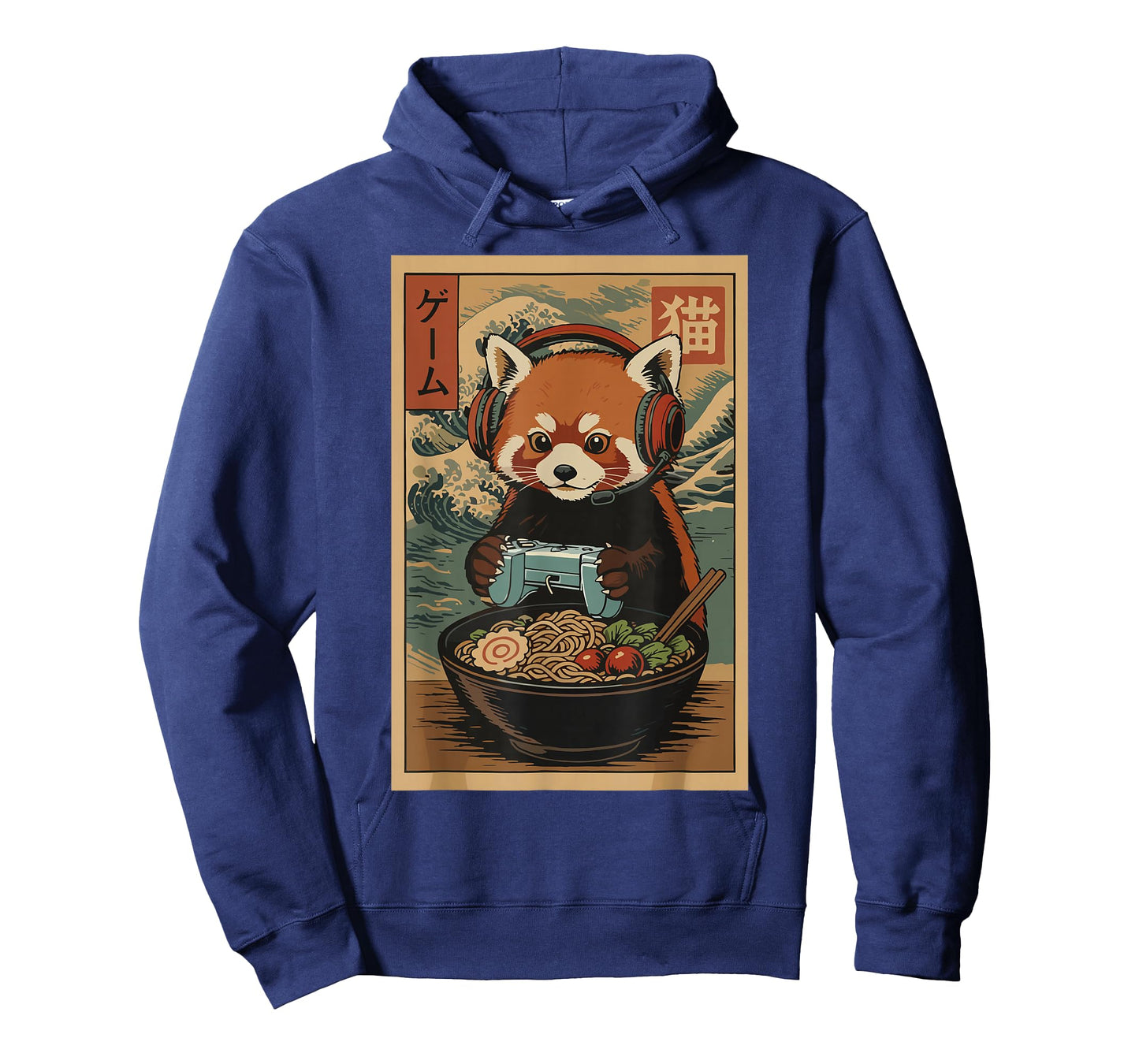 Kawaii Japanese Ramen Red Panda Retro Gaming Shirts for Men T-Shirt