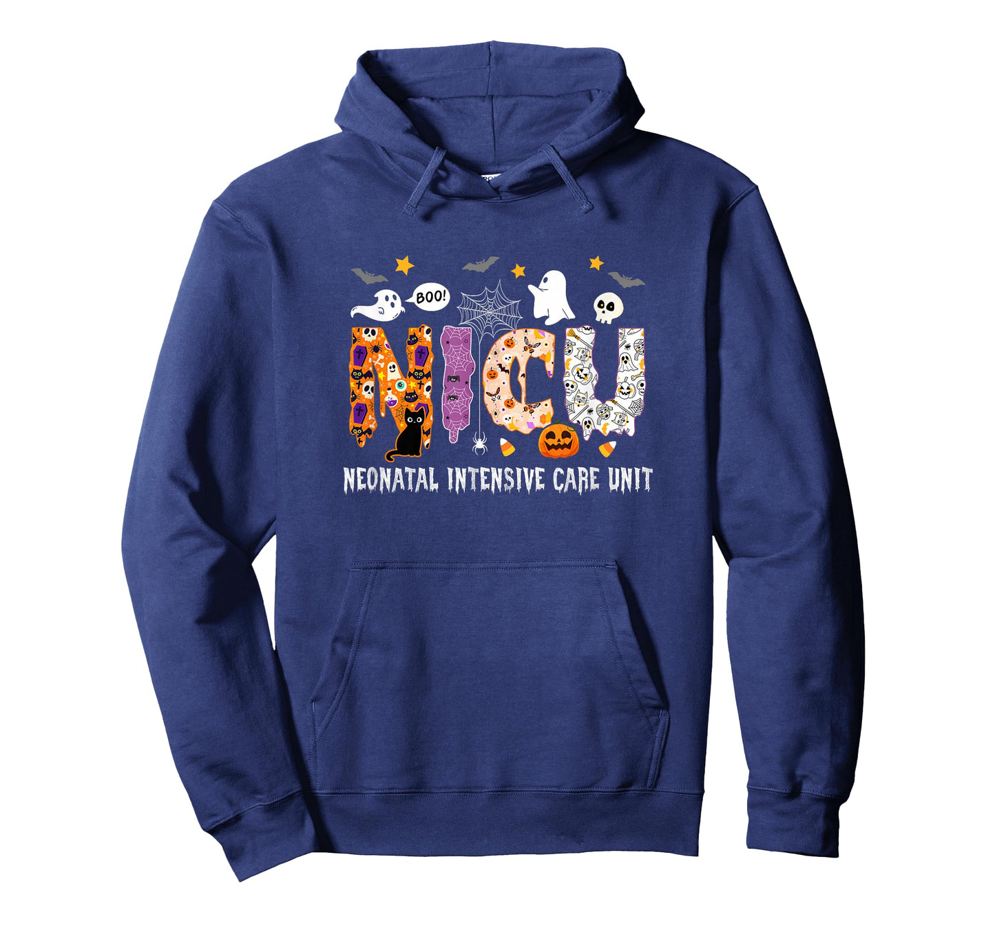 Nicu Nurse Halloween Spooky Ghose Neonatal Intensive Care T-Shirt