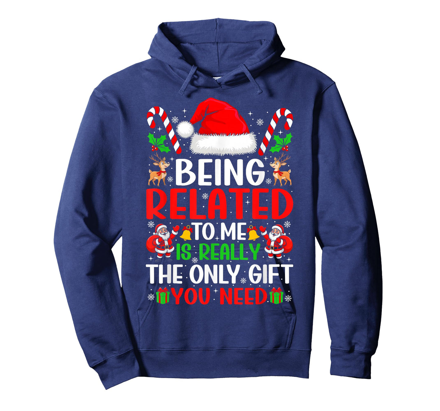 Being Related to Me Christmas Family Xmas Pajamas Men Women T-Shirt