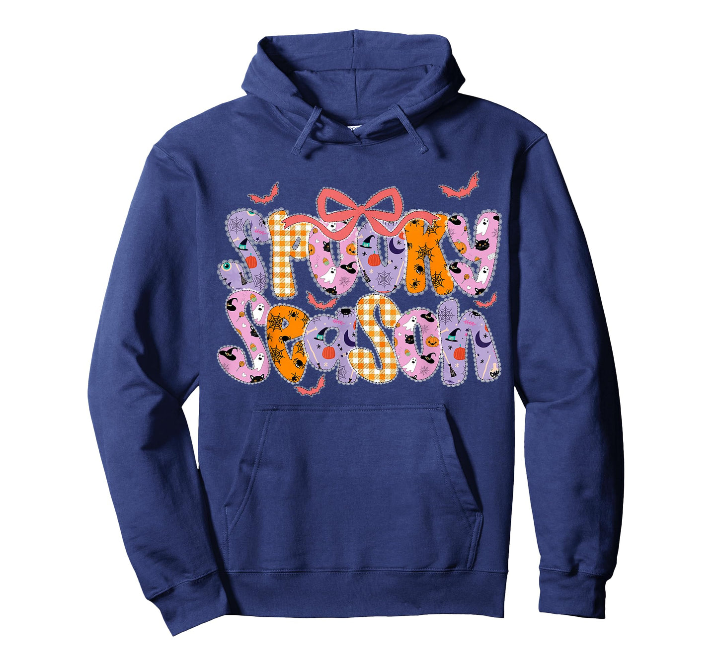 Spooky Season Halloween Coquette Bow Autumn Fall Girls Kids T-Shirt