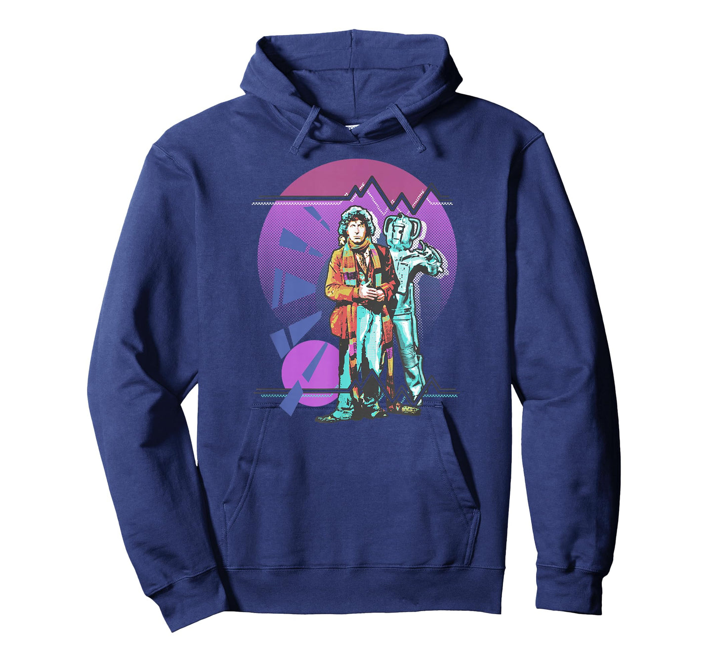Pop Art 4th Doctor Baker Cosmic Time Travel Fan T-Shirt