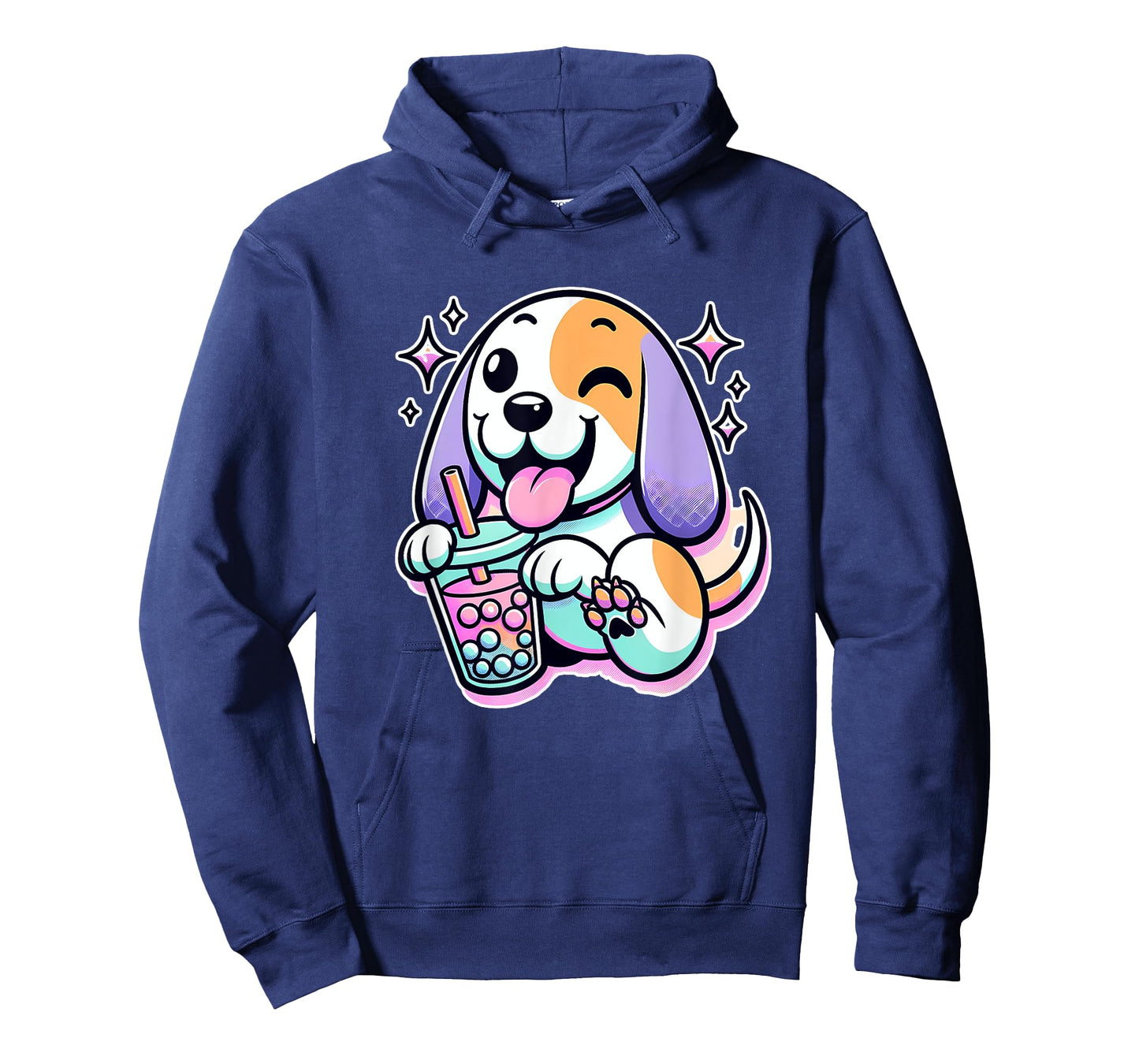 Pastel Goth Treeing Walker Coonhound Dog Bubble Tea T-Shirt for Men Women Kids