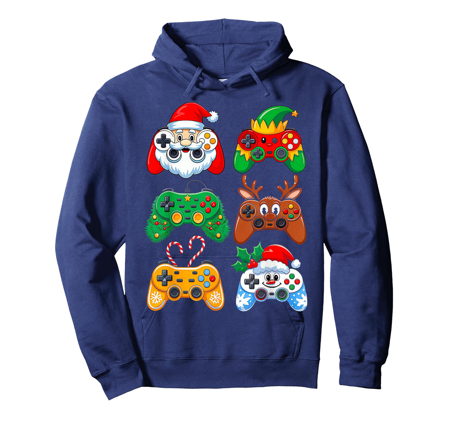 Christmas Santa Elf Gaming Controllers Gamer Xmas Boys Kids T-Shirt