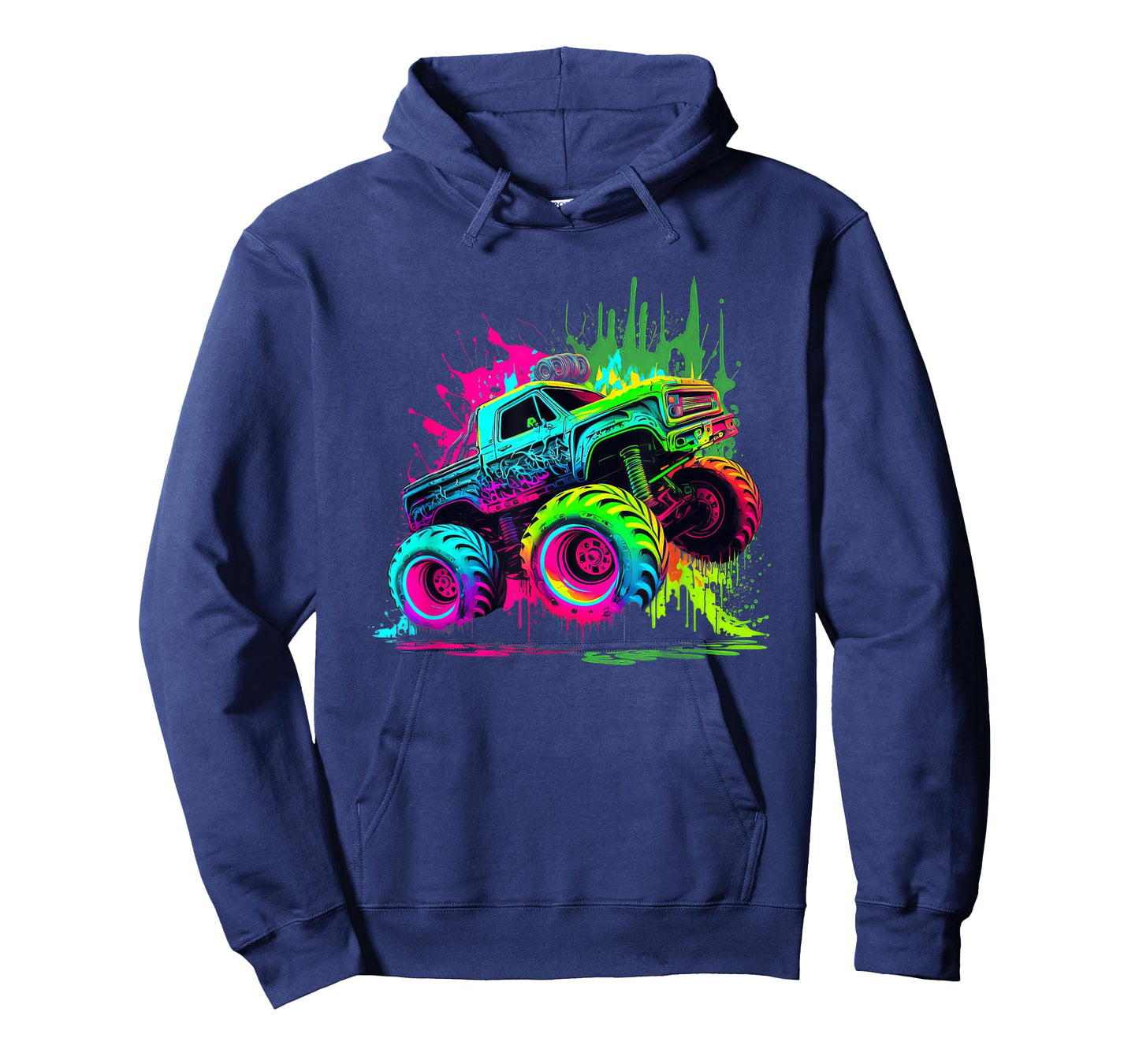 Monster Truck Retro Colorful Graffiti Shirt Youth Kid Adults T-Shirt