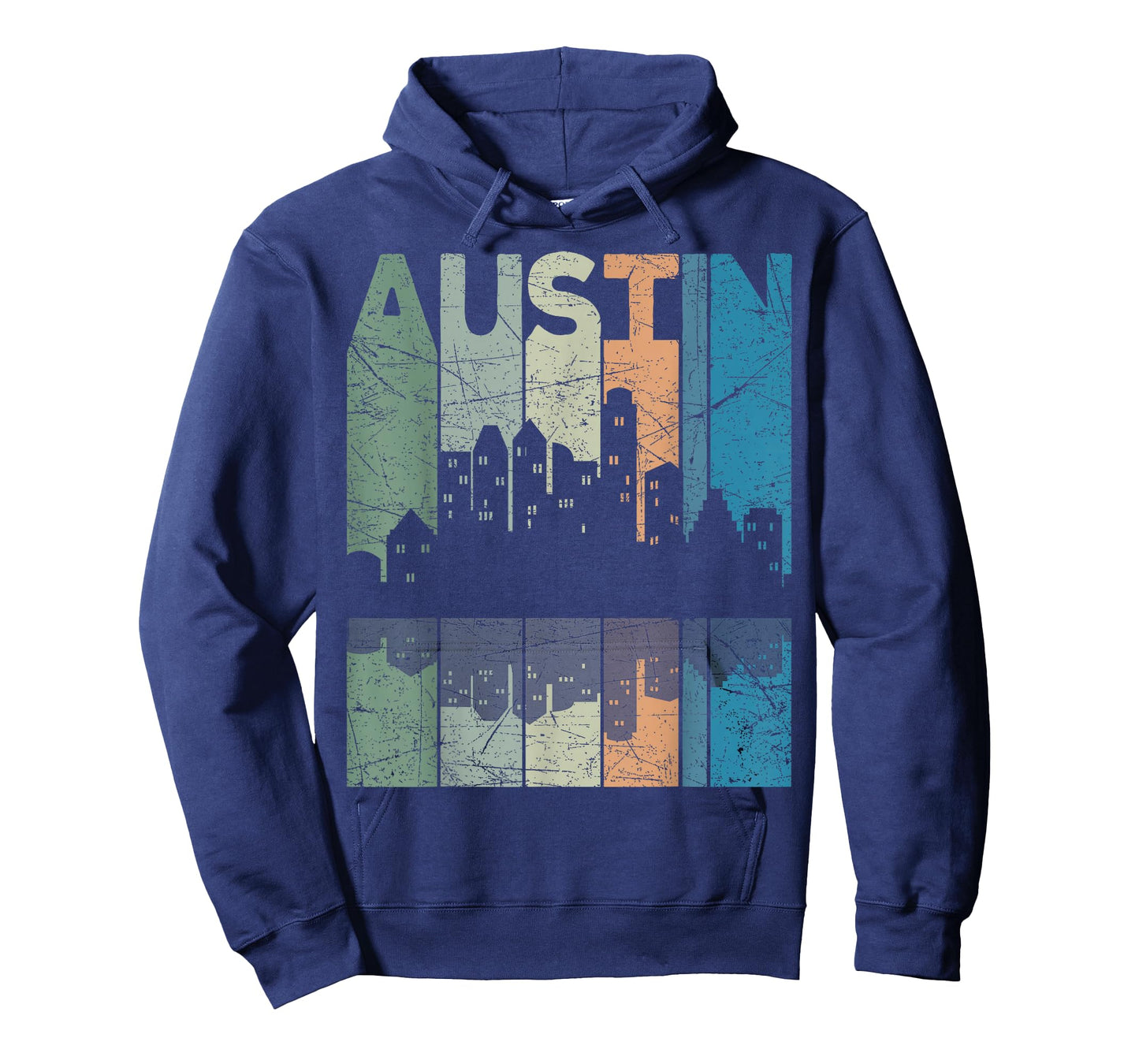 Austin Vintage Austin Texas Retro Austin Skyline T-Shirt