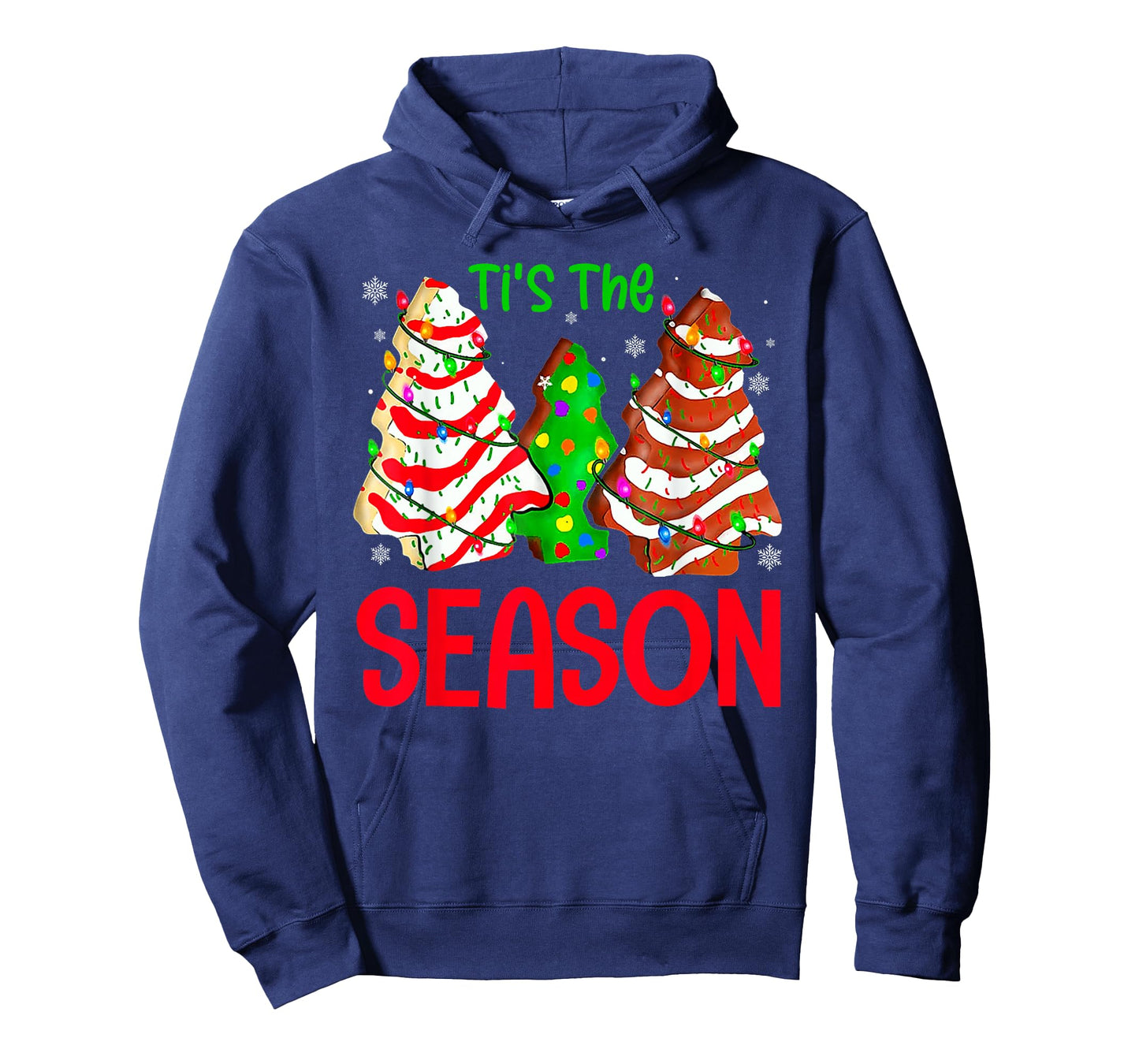 Tis The Season Design Christmas Tree Cakes Debbie T-Shirt