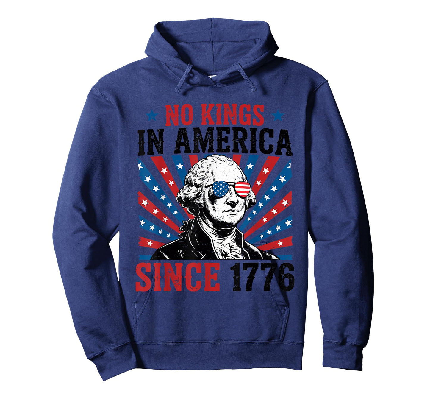 George Washington Protest Sign Democracy No Kings In America T-Shirt