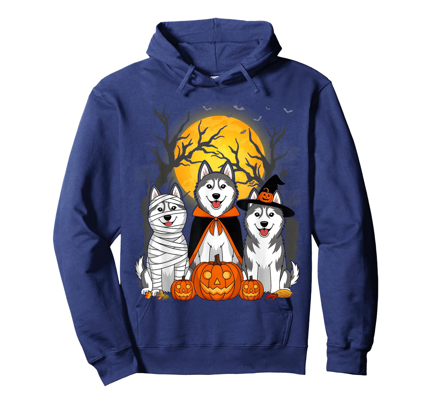 Funny Husky Ghost Dogs Halloween Husky Dog Mom Husky Lover T-Shirt