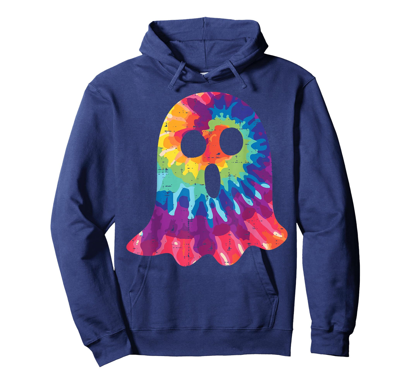 Halloween Ghost Tie Dye Retro Hippie Costume Men Women Kids T-Shirt