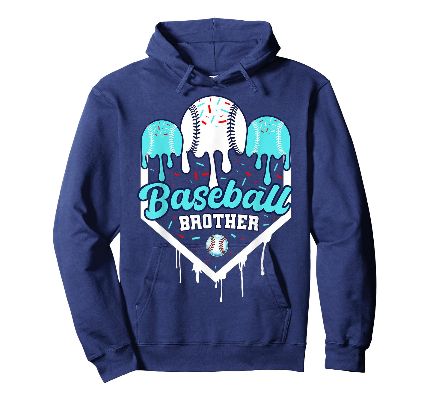 Baseball Drip Brother Ice Cram Drip Boys Home Plate Youth T-Shirt