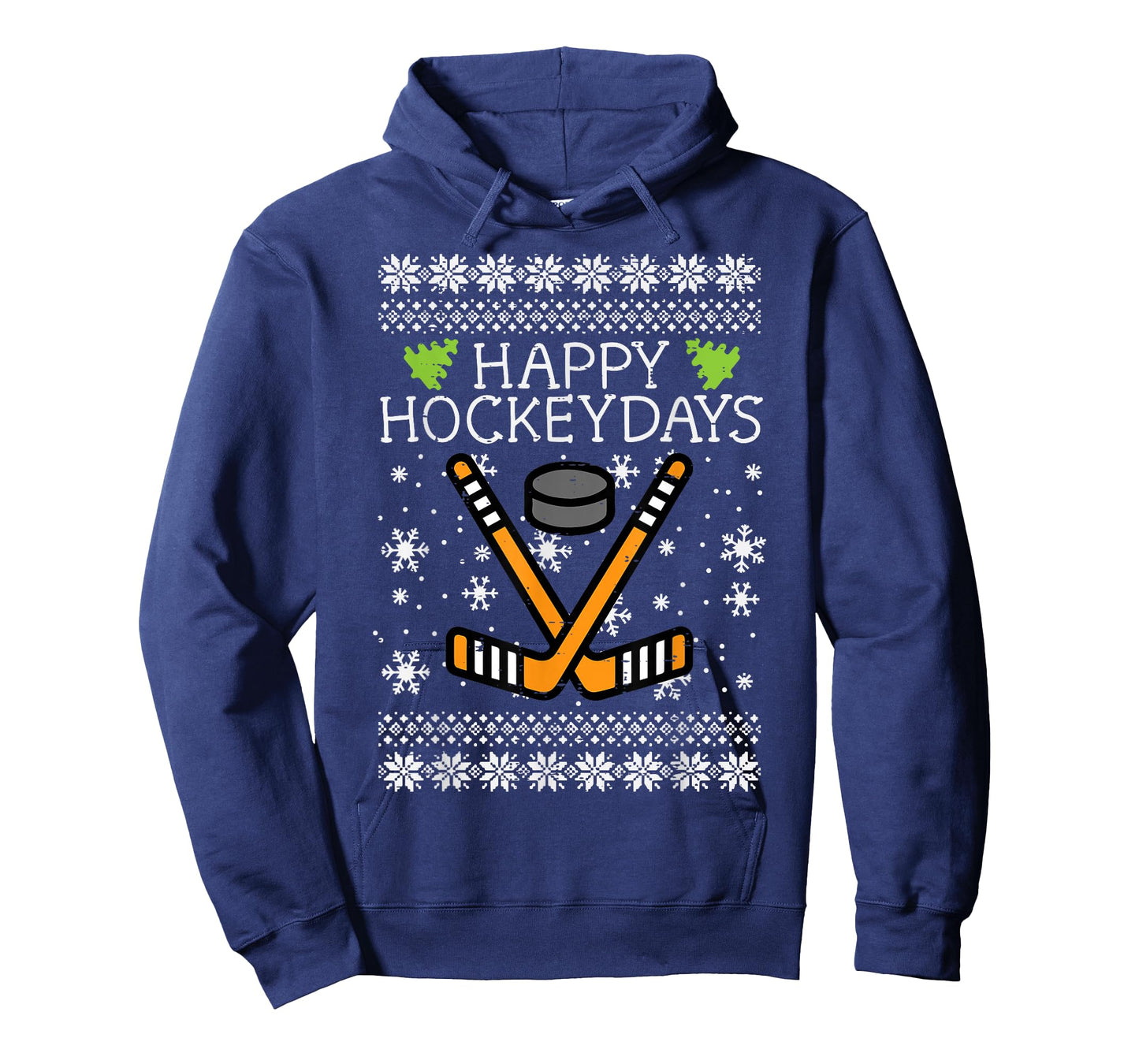 Happy Hockeydays Ugly Christmas Xmas Hockey Men Boys Kids T-Shirt