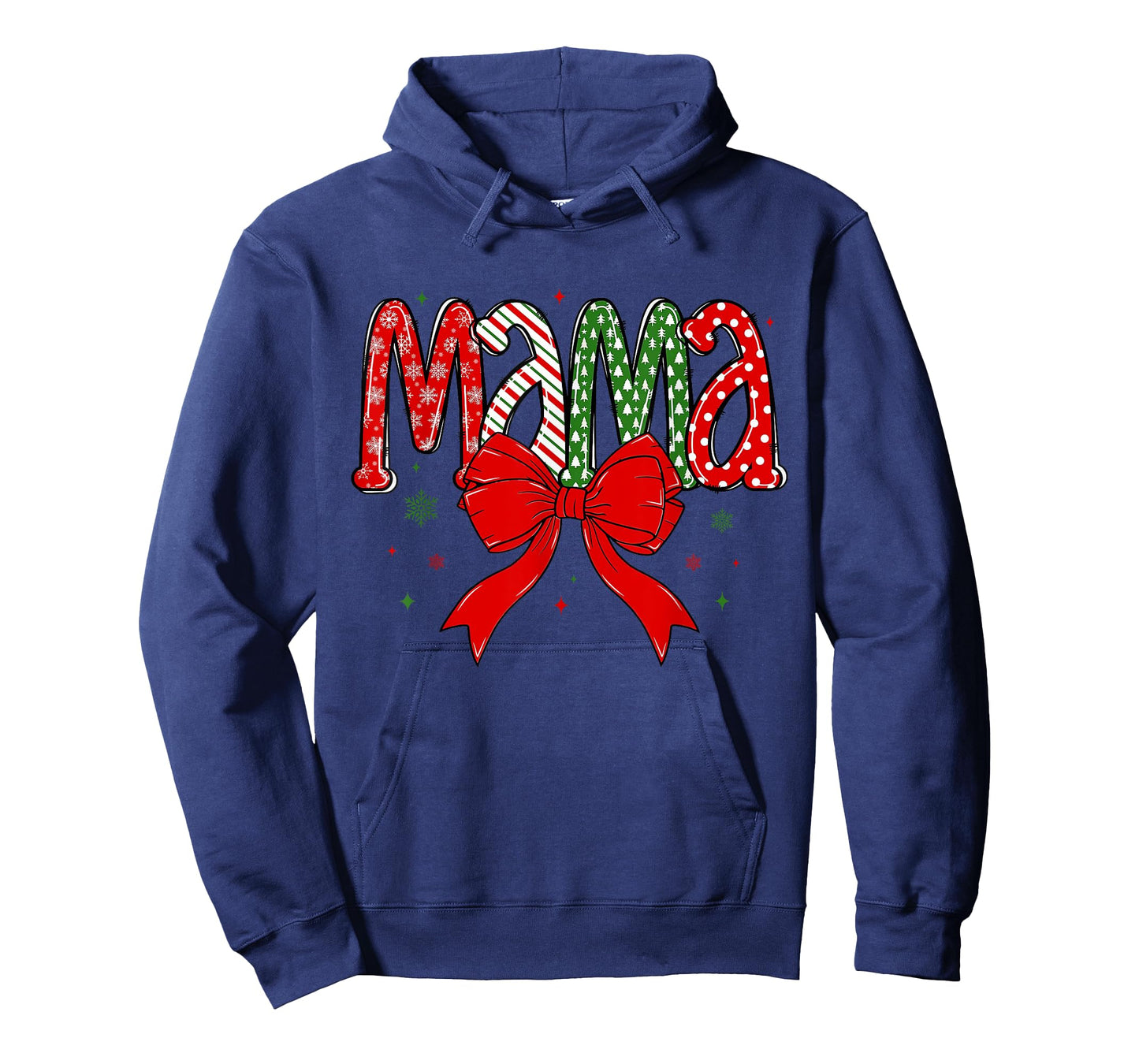 Christmas Mama Coquette Mama Claus Varsity Xmas Checkered T-Shirt