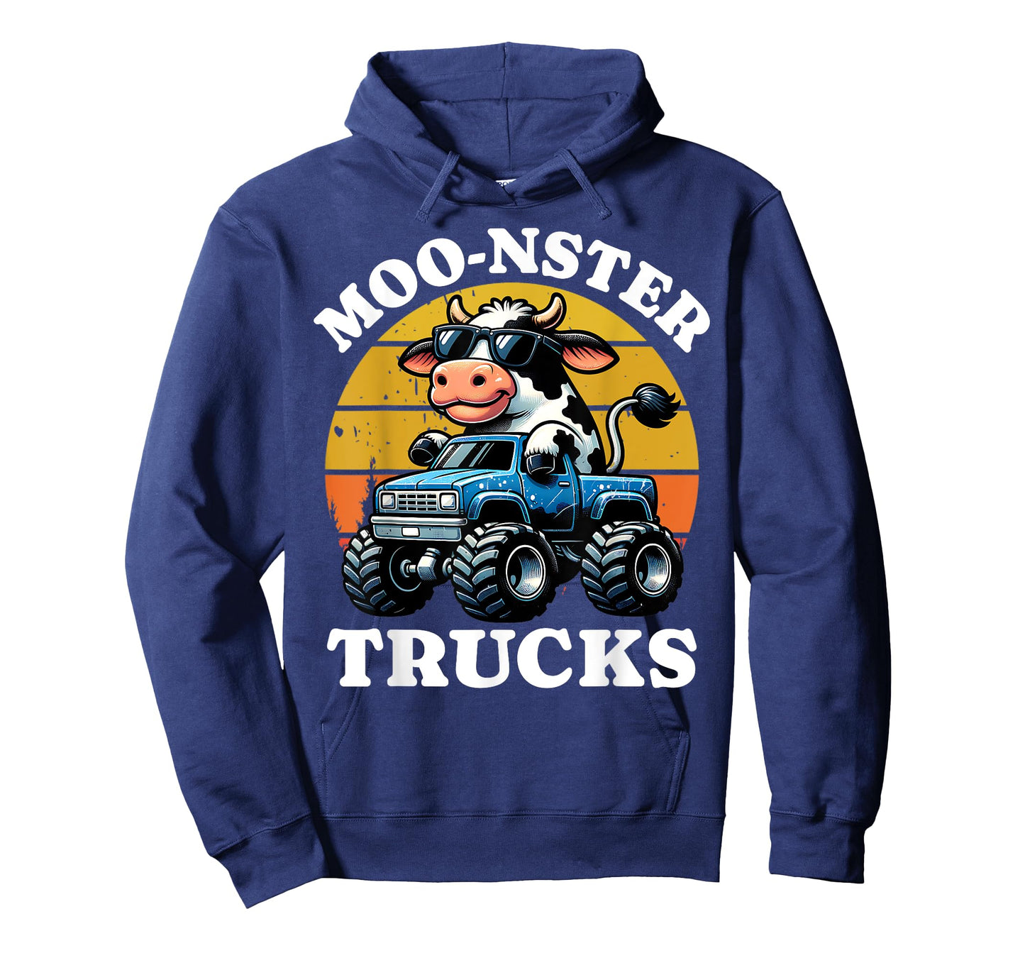 Moo Cow Monster Truck Boys Kids Farm Animals Cute Pun T-Shirt