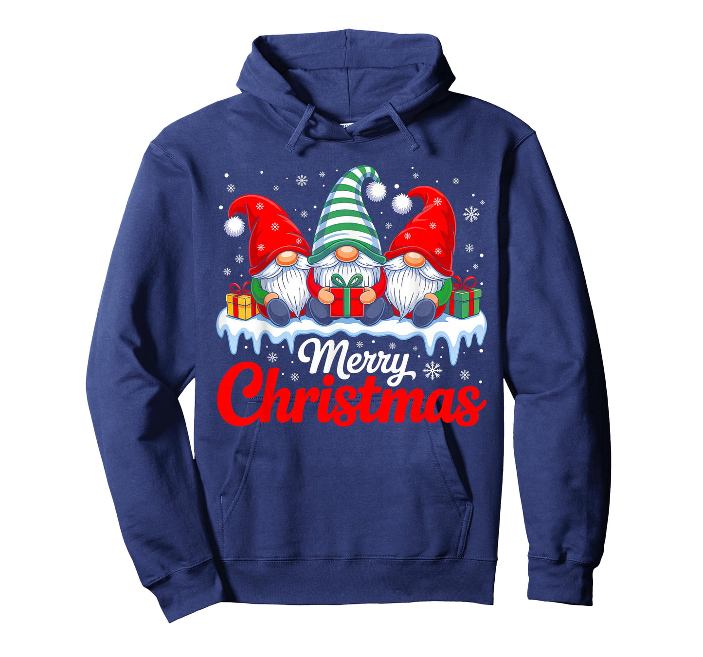 Merry Christmas Gnomes Red Santa Hat Xmas Family Men Women T-Shirt