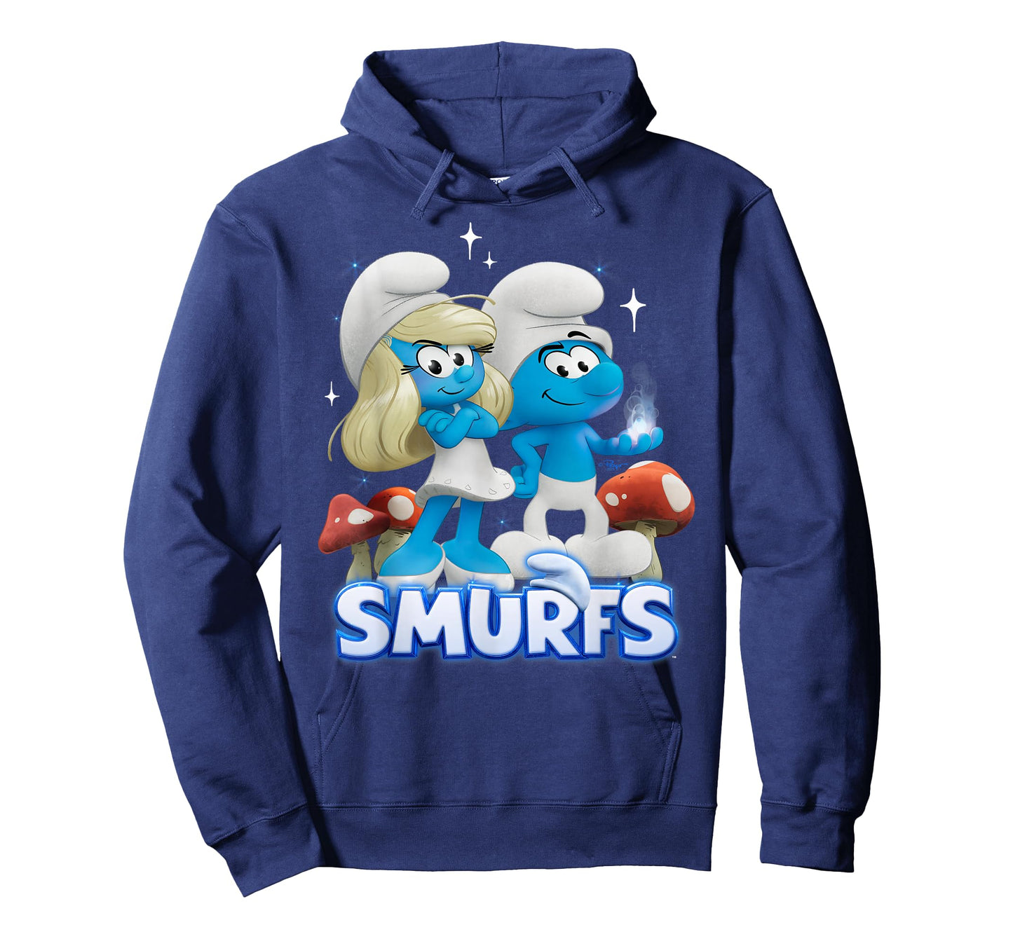 Smurfs Movie Smurfette and No Name Portrait Cartoon T-Shirt