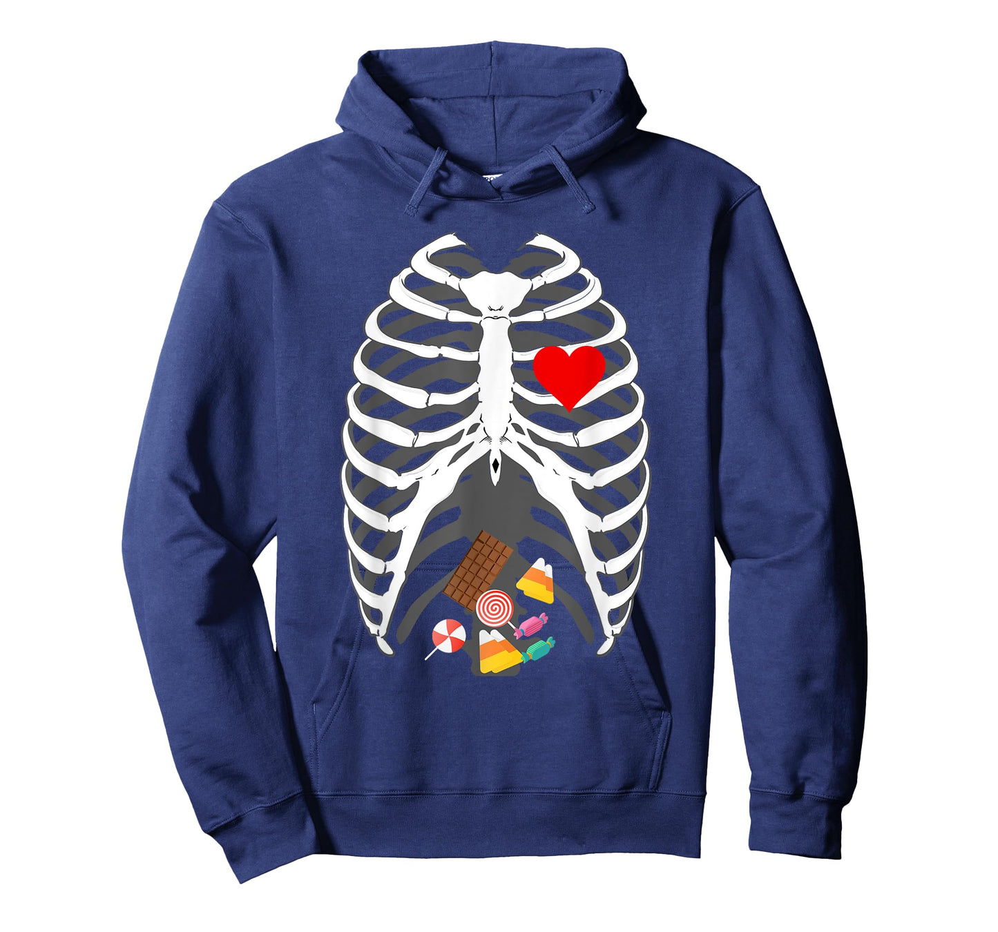 Halloween skeleton X-Ray Candy Belly funny Halloween costume T-Shirt